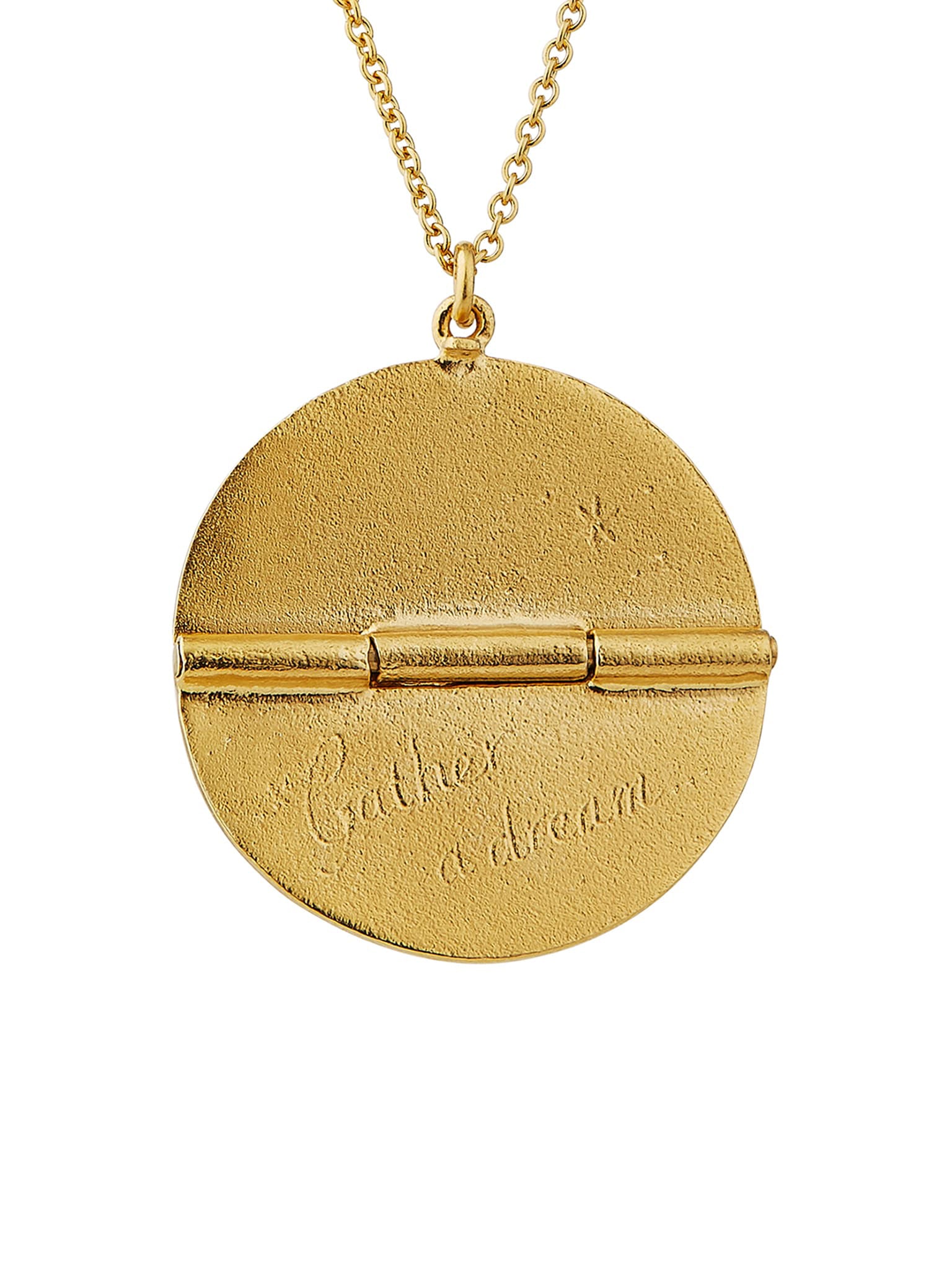 Sail into the Sunset Folding Disc Necklace - image 4 | gold plate