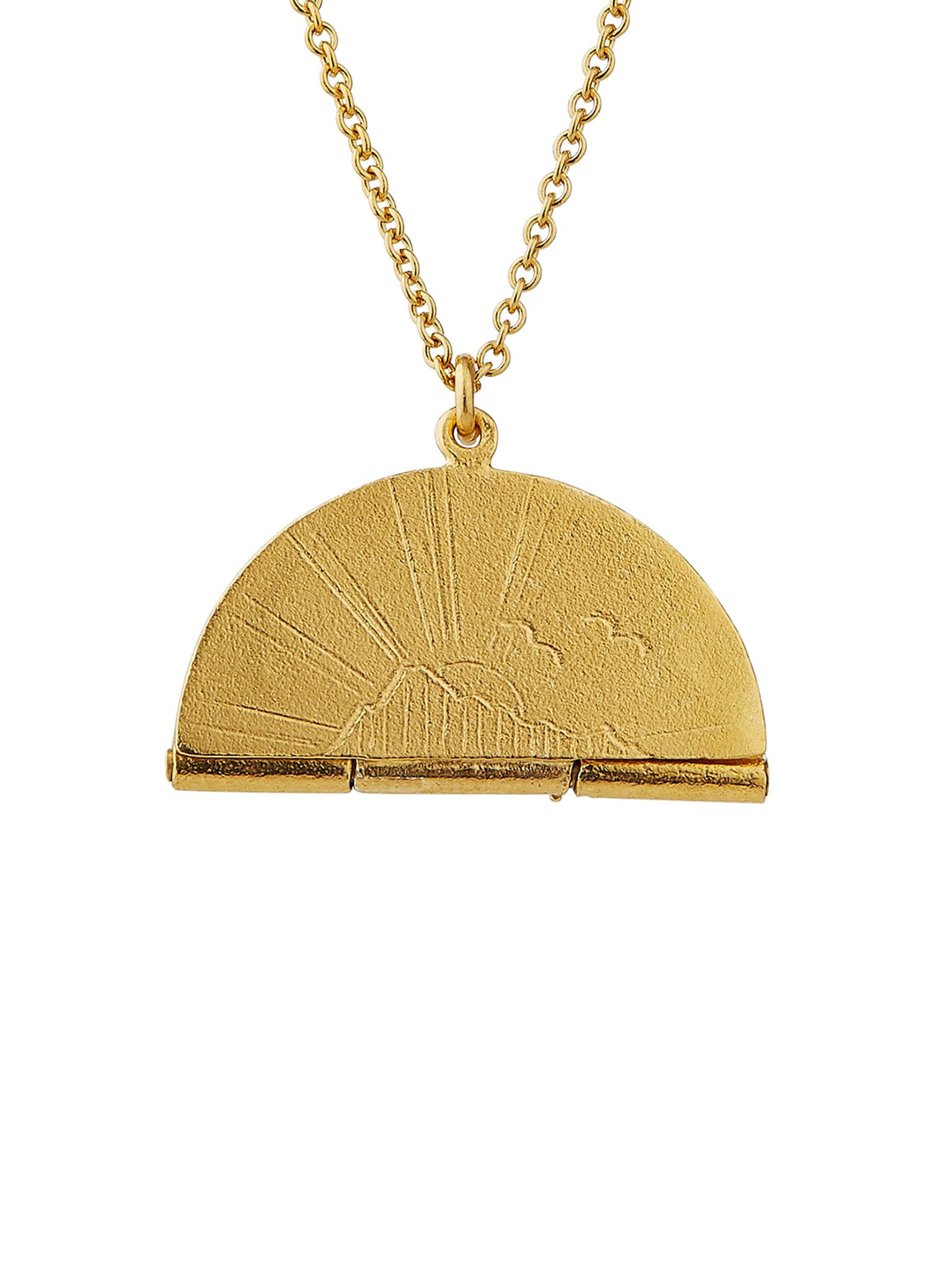 Sail into the Sunset Folding Disc Necklace - image 5 | gold plate