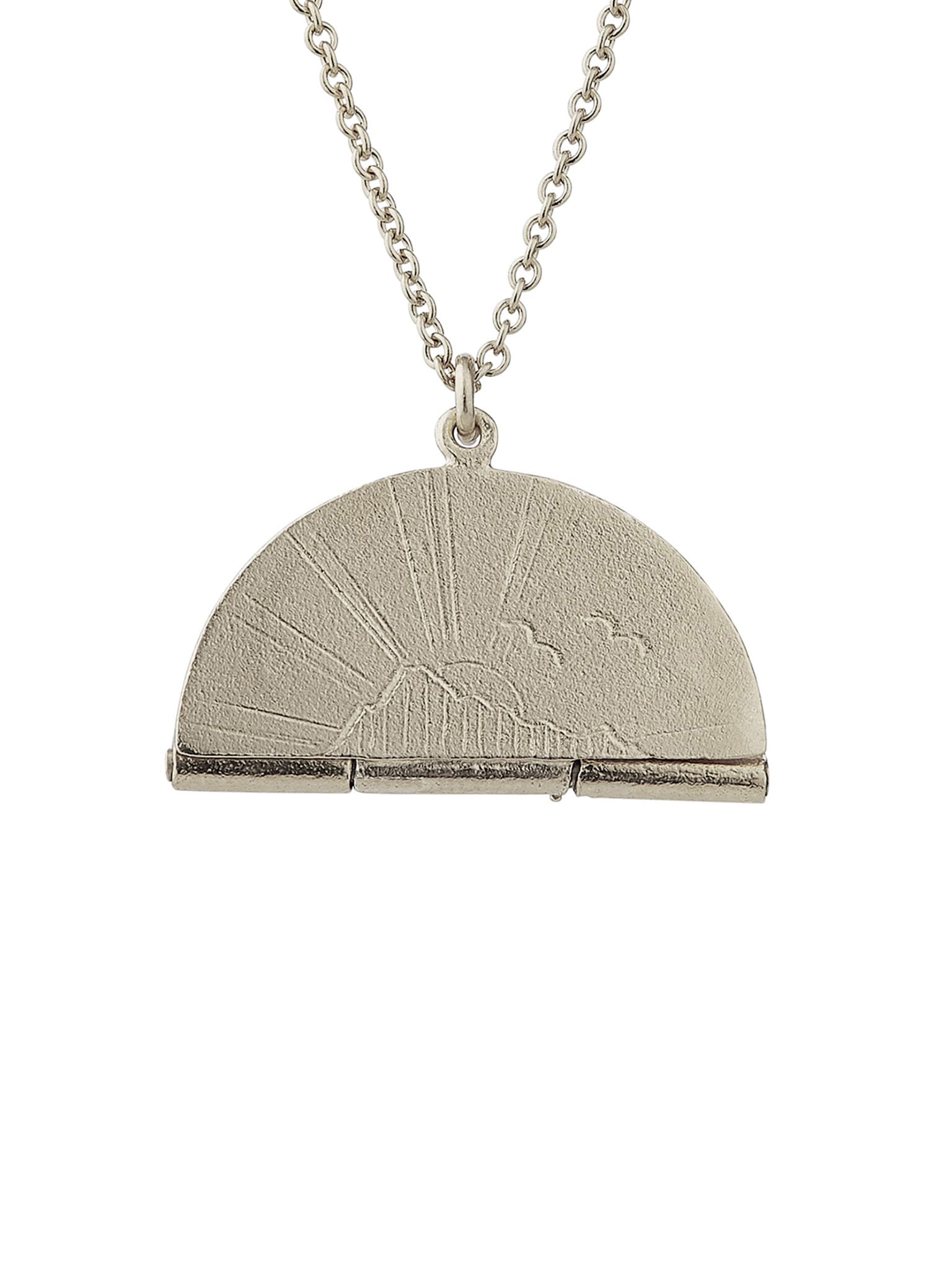 Sail into the Sunset Folding Disc Necklace - image 9 | silver