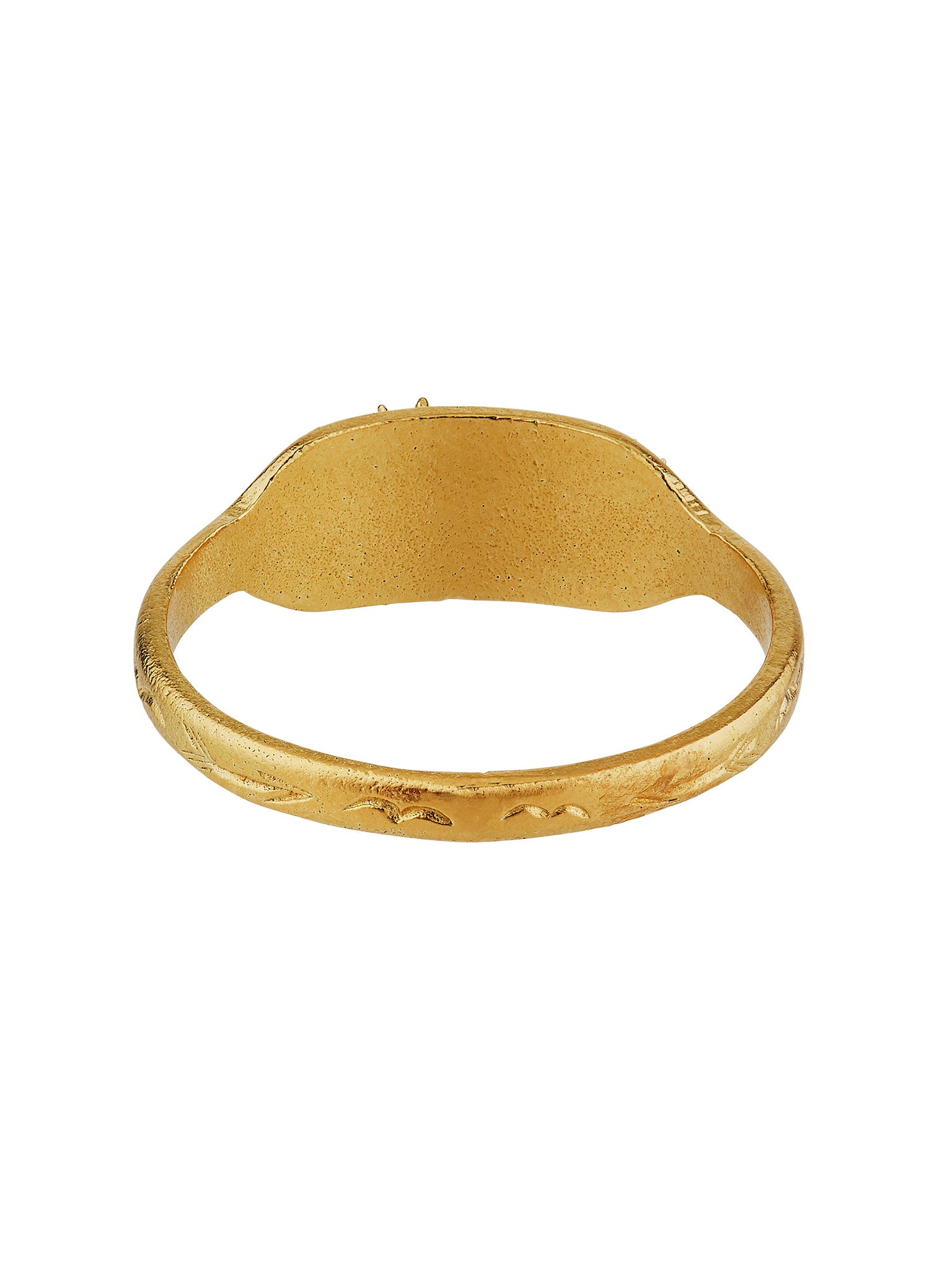 Sail into the Sunset Engraved Ring - image 4 | gold plate