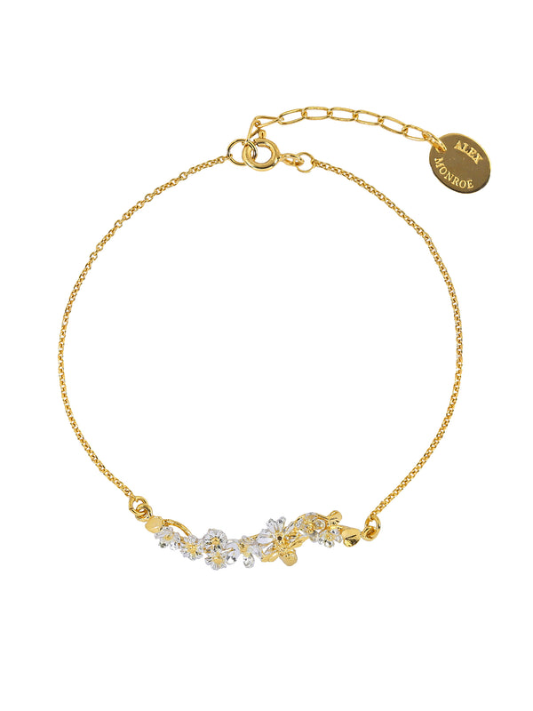 In-Line Garden Gathering Bracelet with Itsy Bitsy Bee