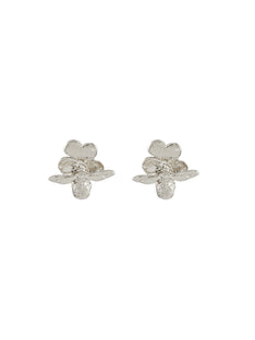 Forget Me Not Stud Earrings with Itsy Bitsy Bee