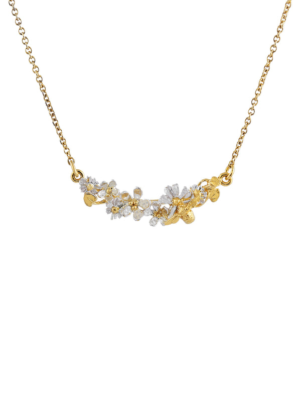 In-Line Garden Gathering Necklace with Itsy Bitsy Bee