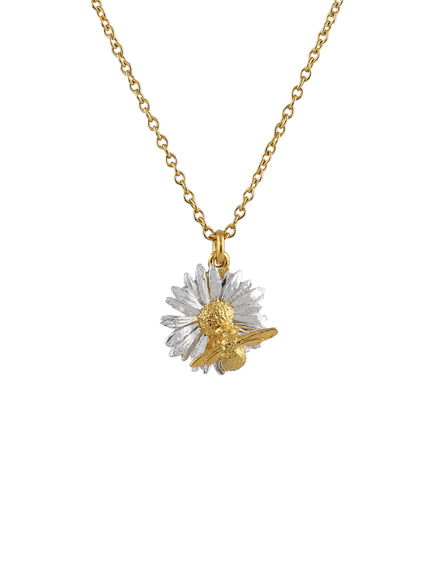 Daisy Necklace with Teeny Weeny Bee