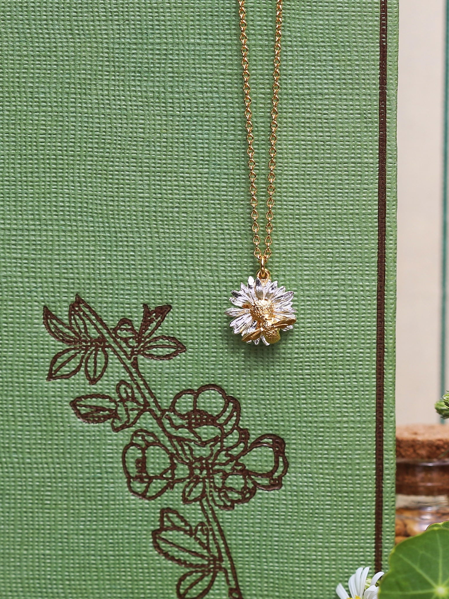 Daisy Necklace with Teeny Weeny Bee - image 3