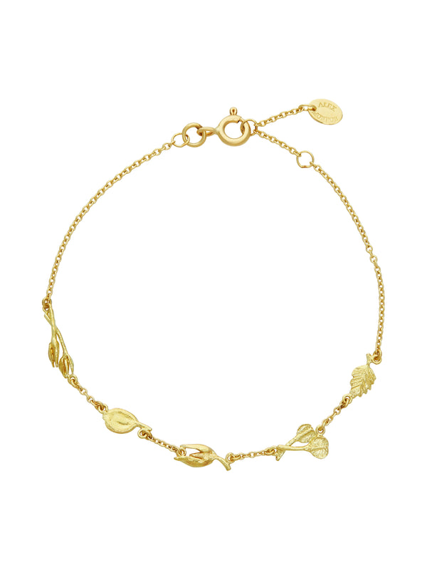 Autumn Stroll Bracelet with Five Inline Seeds
