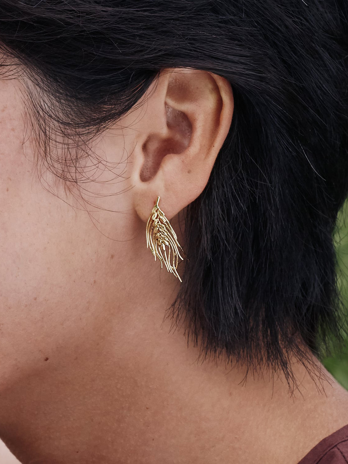 Barley Two-Way Crawler Earrings - image 2