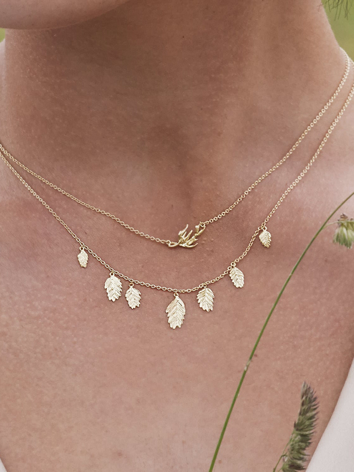 Inline Flyaway Oat Seed Necklace - image 2