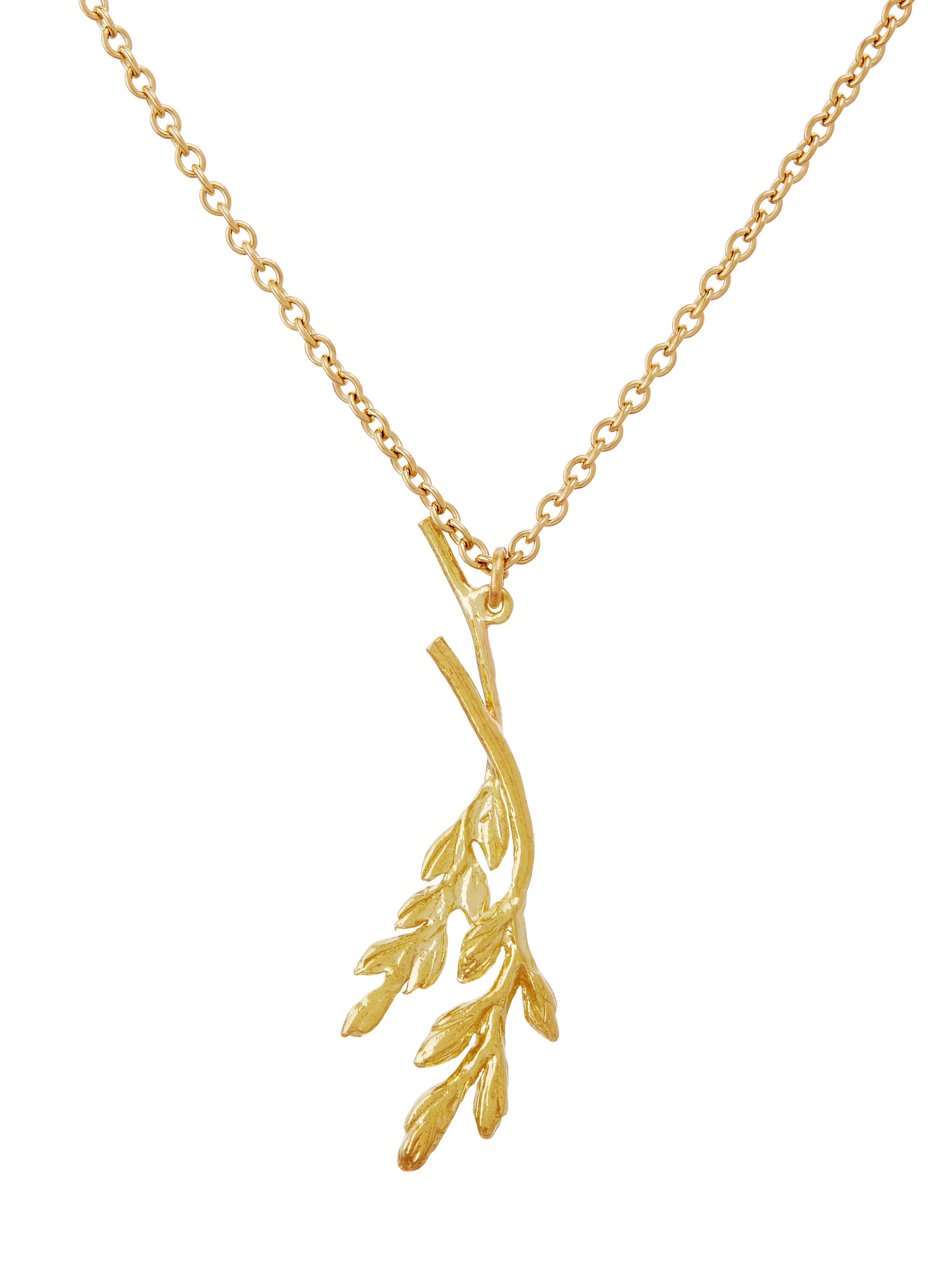 Wheatsheaf Drop Necklace - image 1 | 18ct yellow gold
