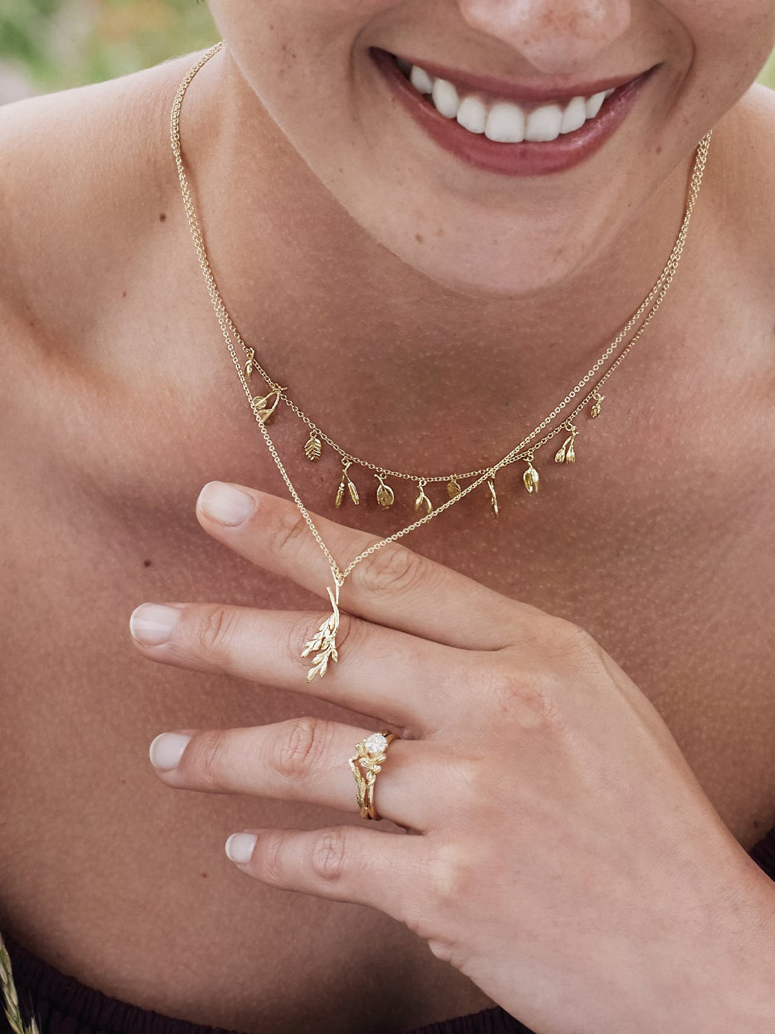 Wheatsheaf Drop Necklace - image 2