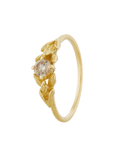 Champagne Diamond Wild Grass Union Ring