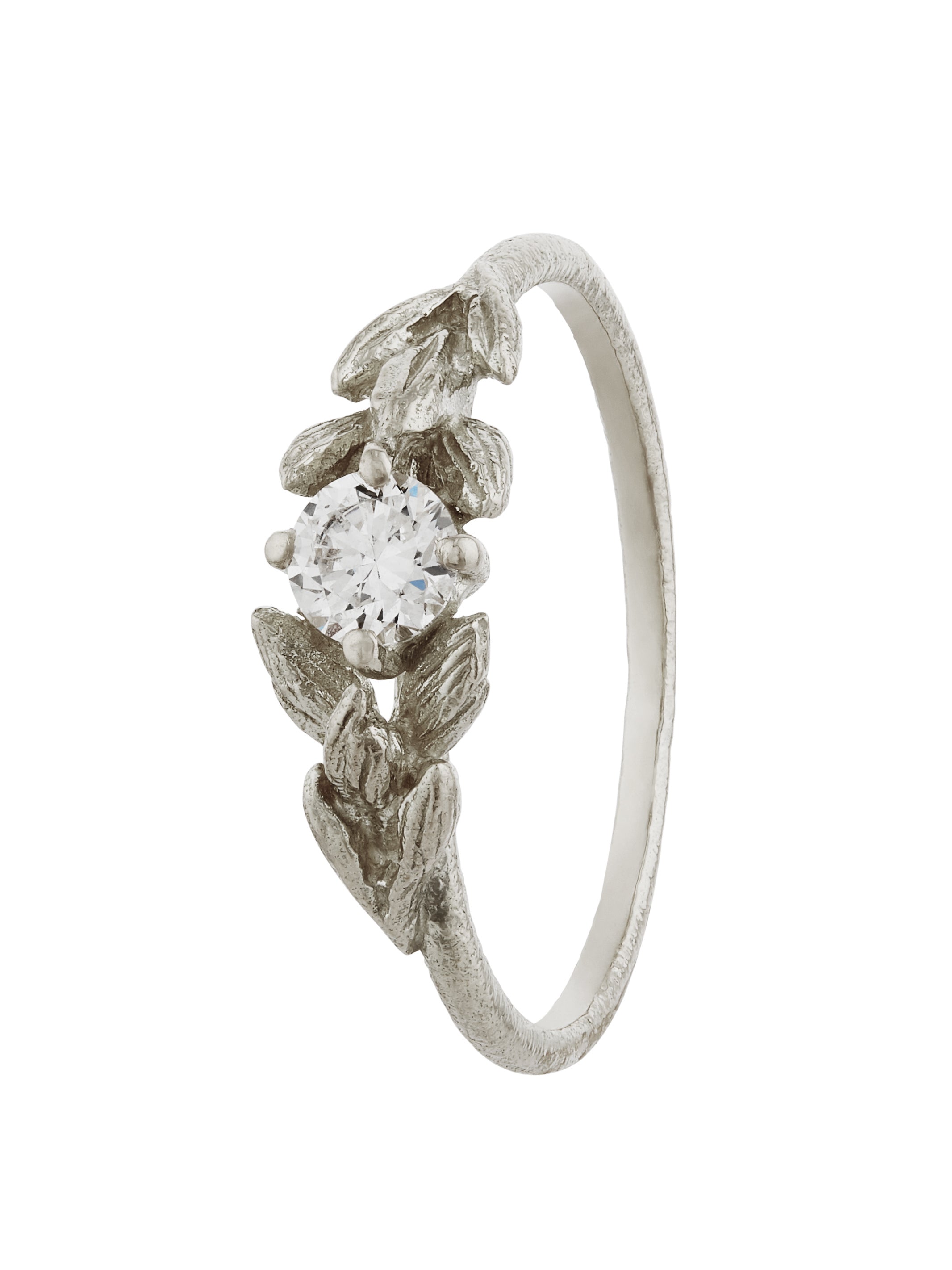 Wild Grass Union Ring with 0.25ct Diamond - image 5 | 18ct white gold