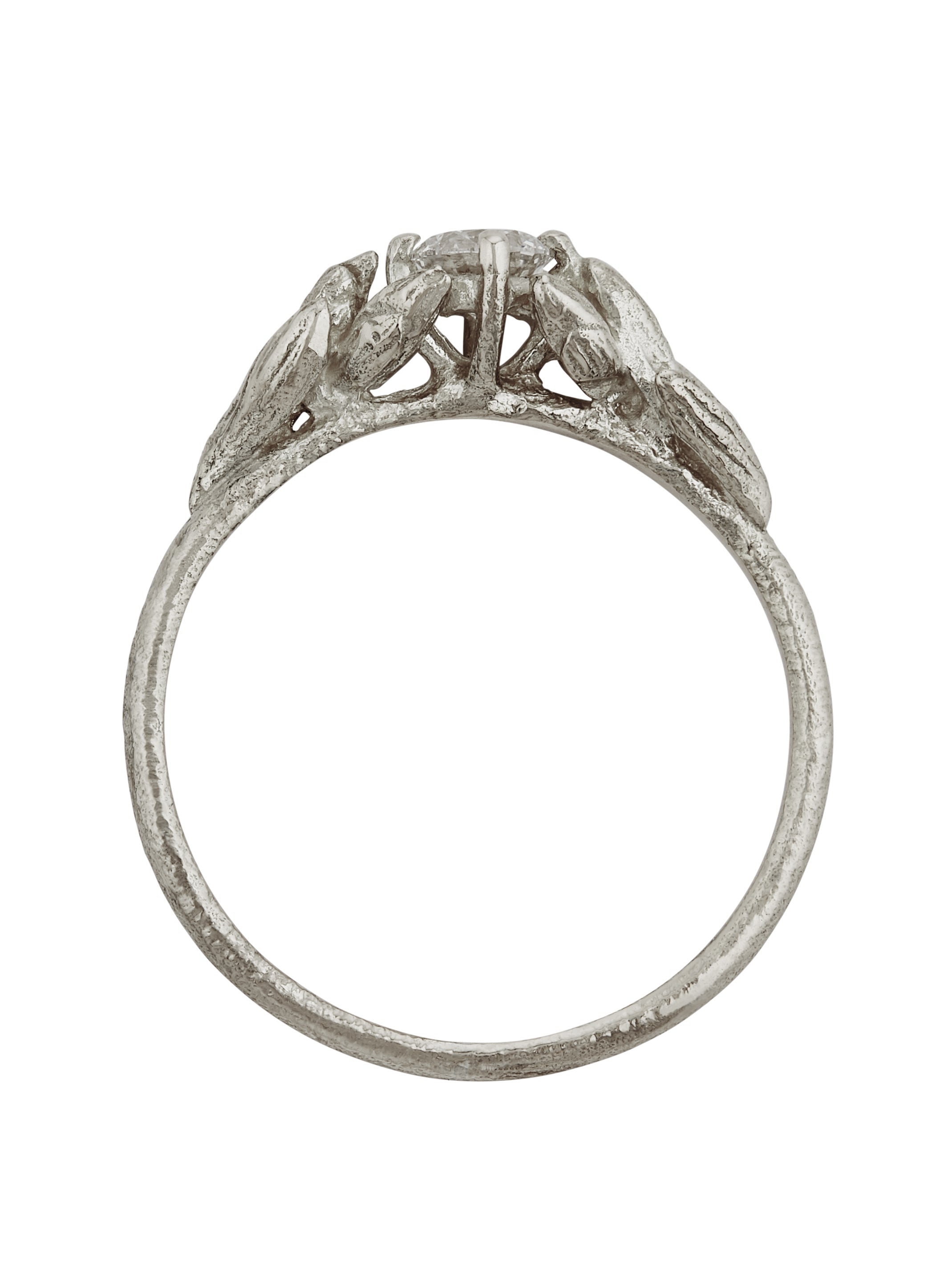 Wild Grass Union Ring with 0.25ct Diamond - image 7 | 18ct white gold