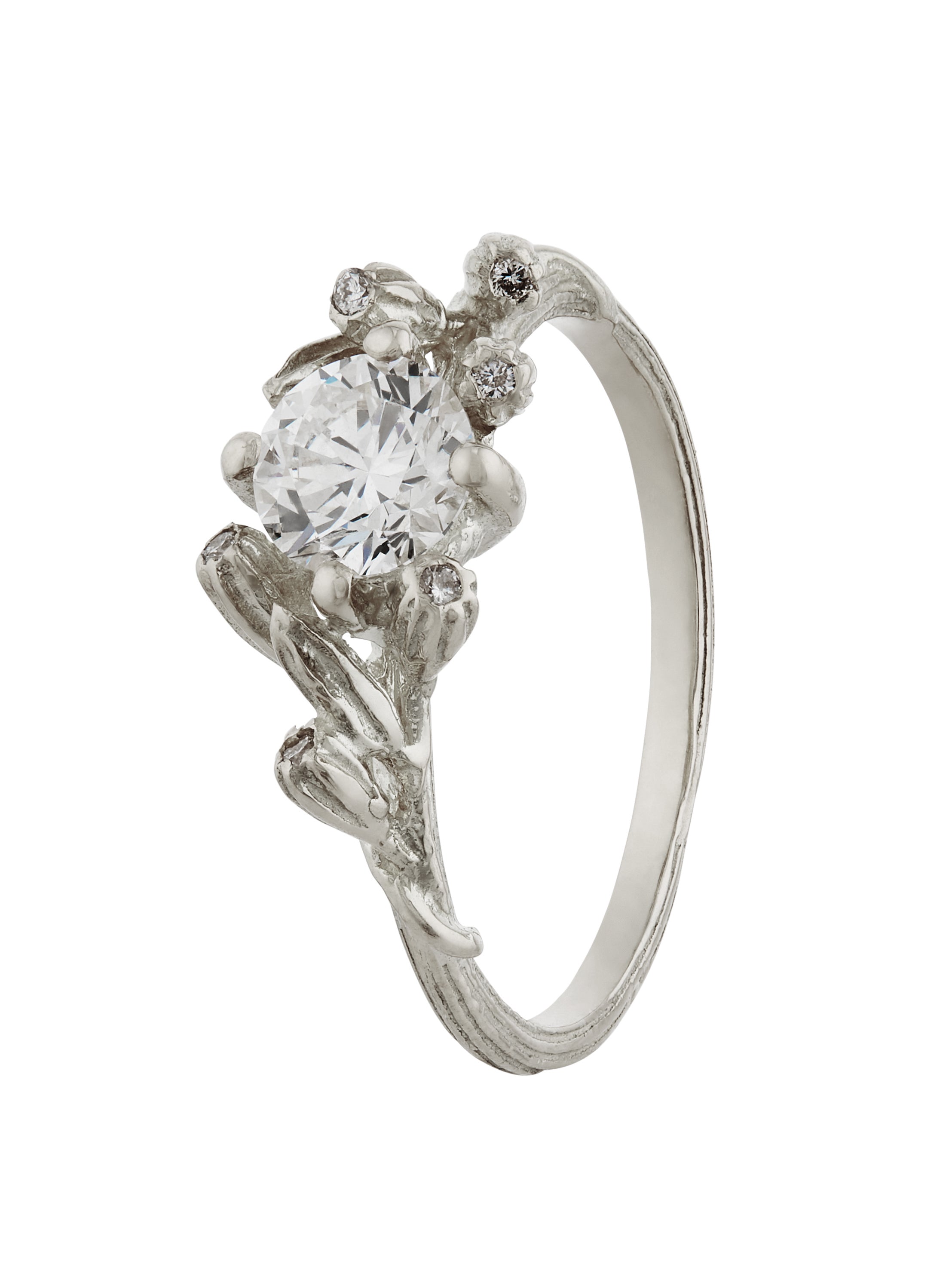 Harvest Seed Ring with 0.7ct Central Diamond - image 6 | 18ct white gold