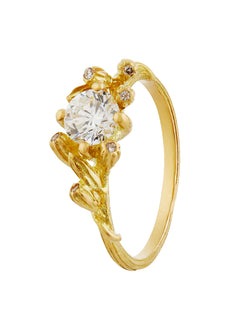 Harvest Seed Ring with 0.7ct Central Diamond
