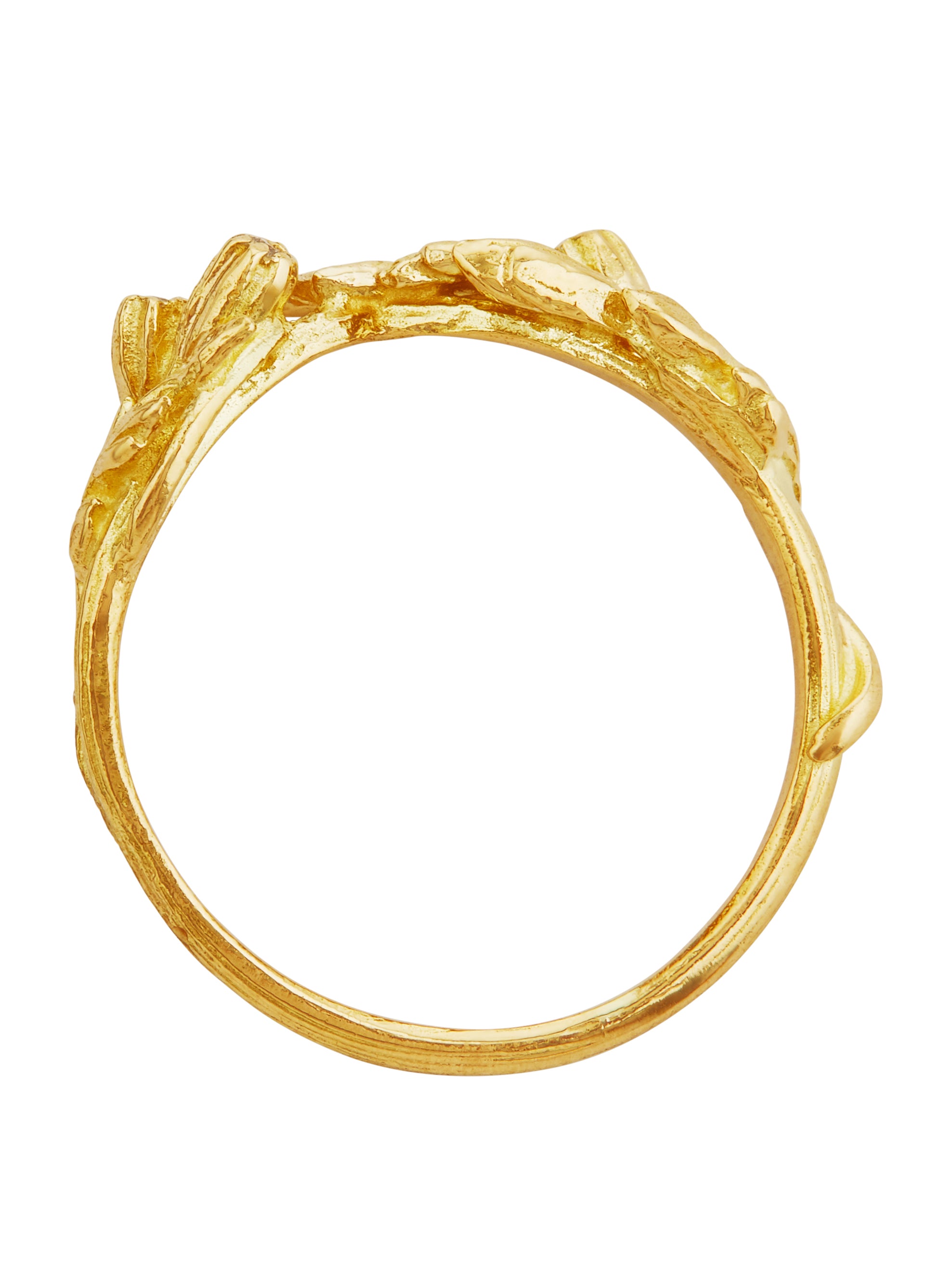 Scattered Seed Ring with Three Diamonds - image 4 | 18ct yellow gold