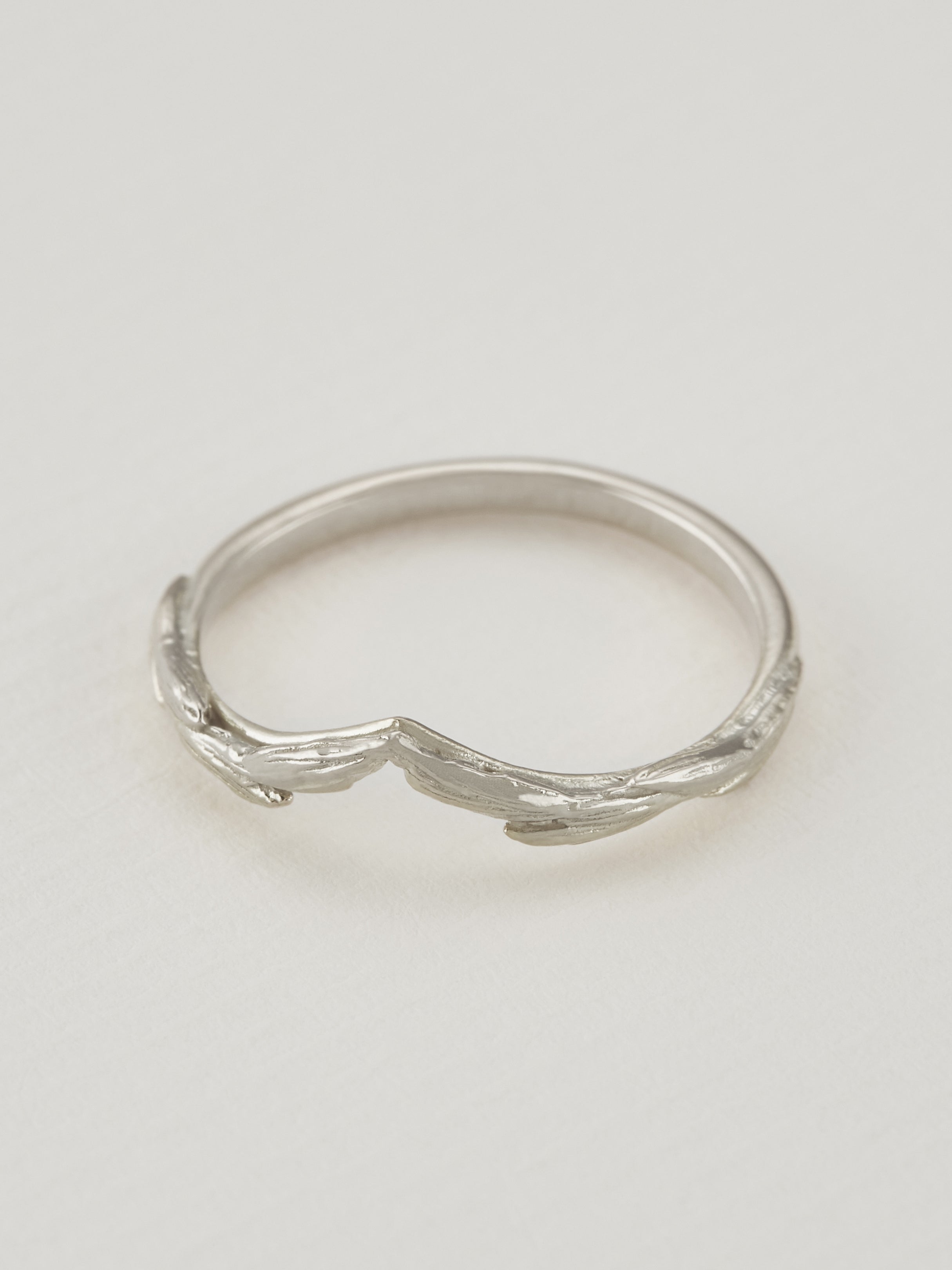Wild Grass Wishbone Ring - image 5 | 18ct white gold