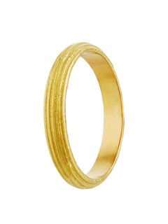 D-Shaped Reed Band Ring