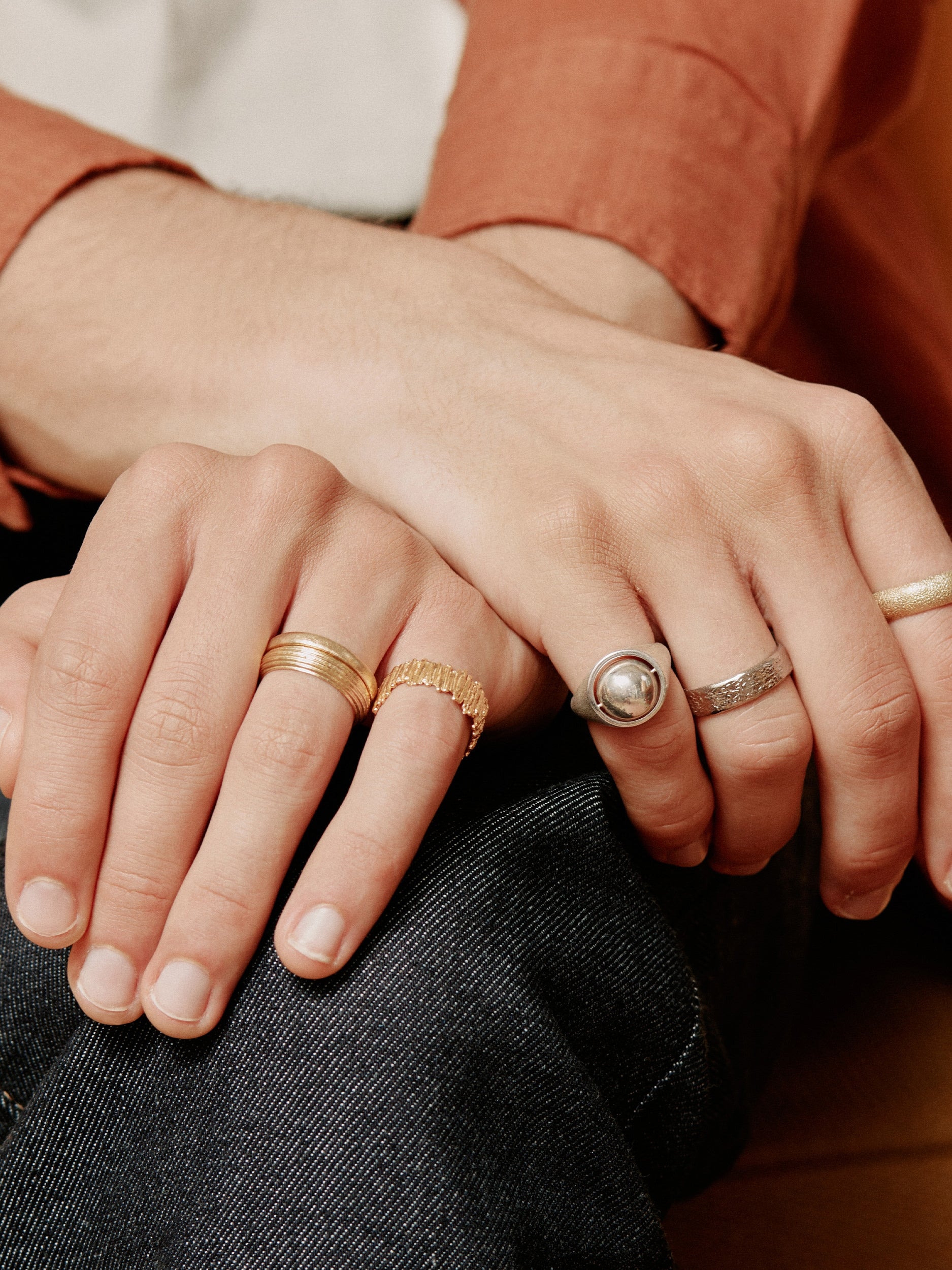 D-Shaped Reed Band Ring - image 3