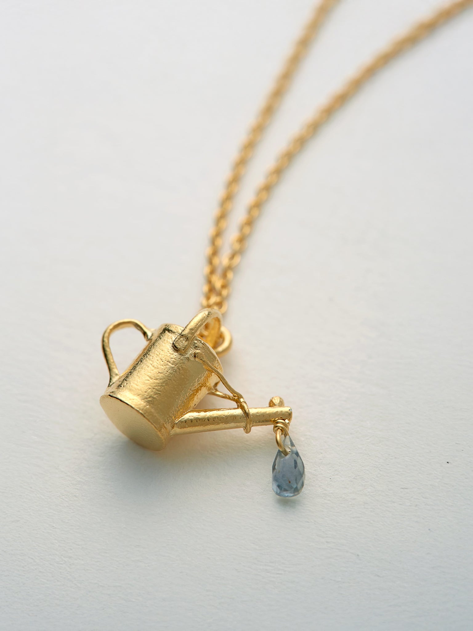 Watering Can Necklace - image 3 | gold plate