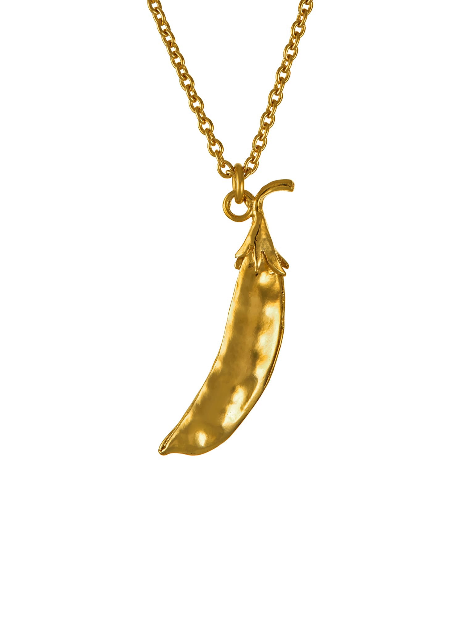 Peapod Necklace - image 1 | gold plate