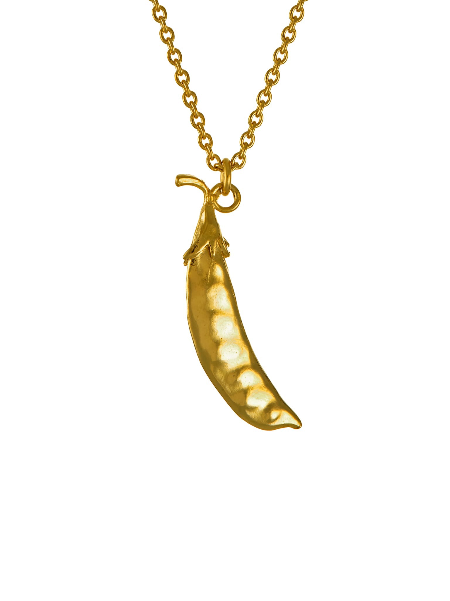 Peapod Necklace - image 3 | gold plate