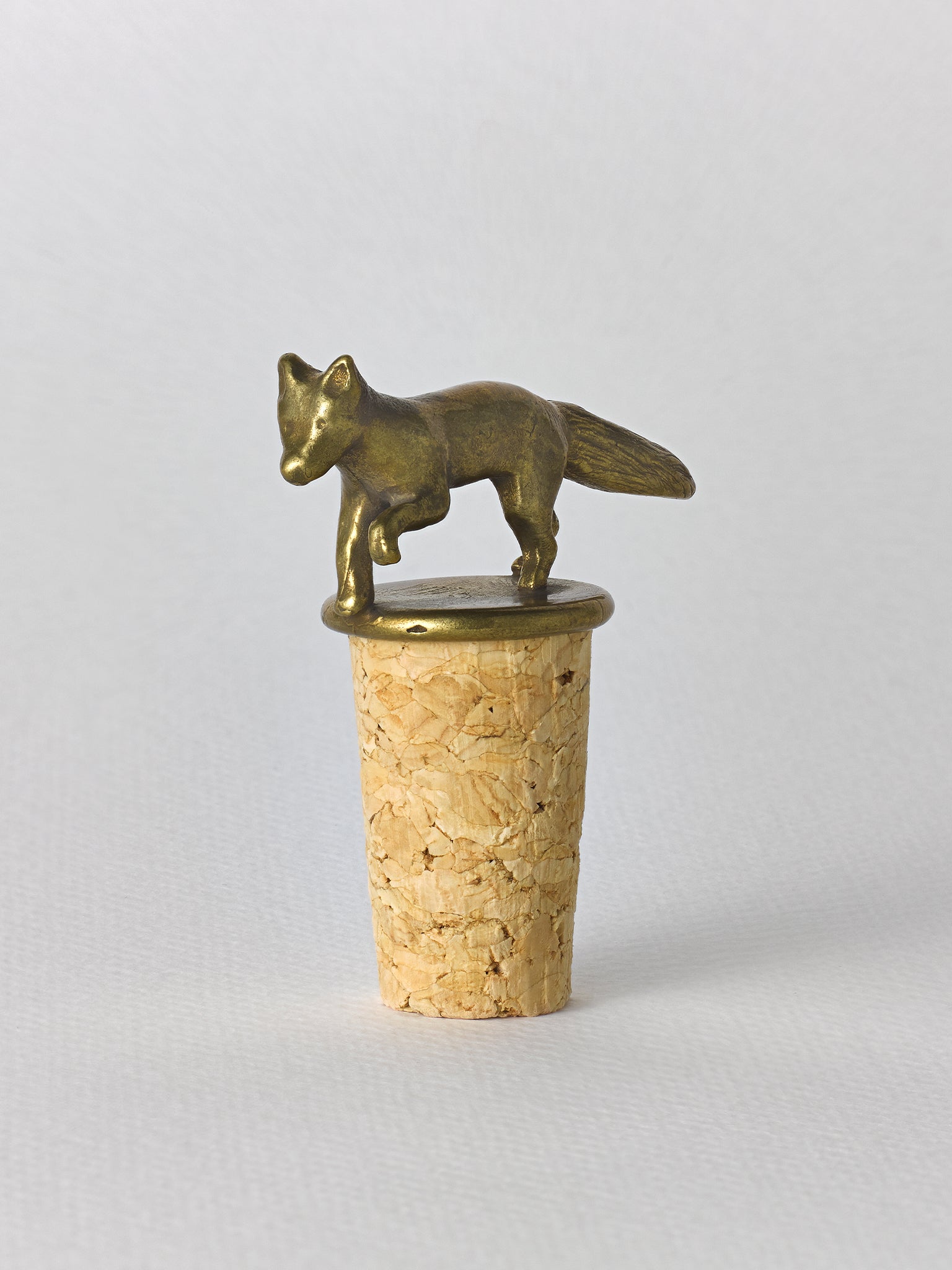 Fox Bottle Stopper - image 3 | brass 