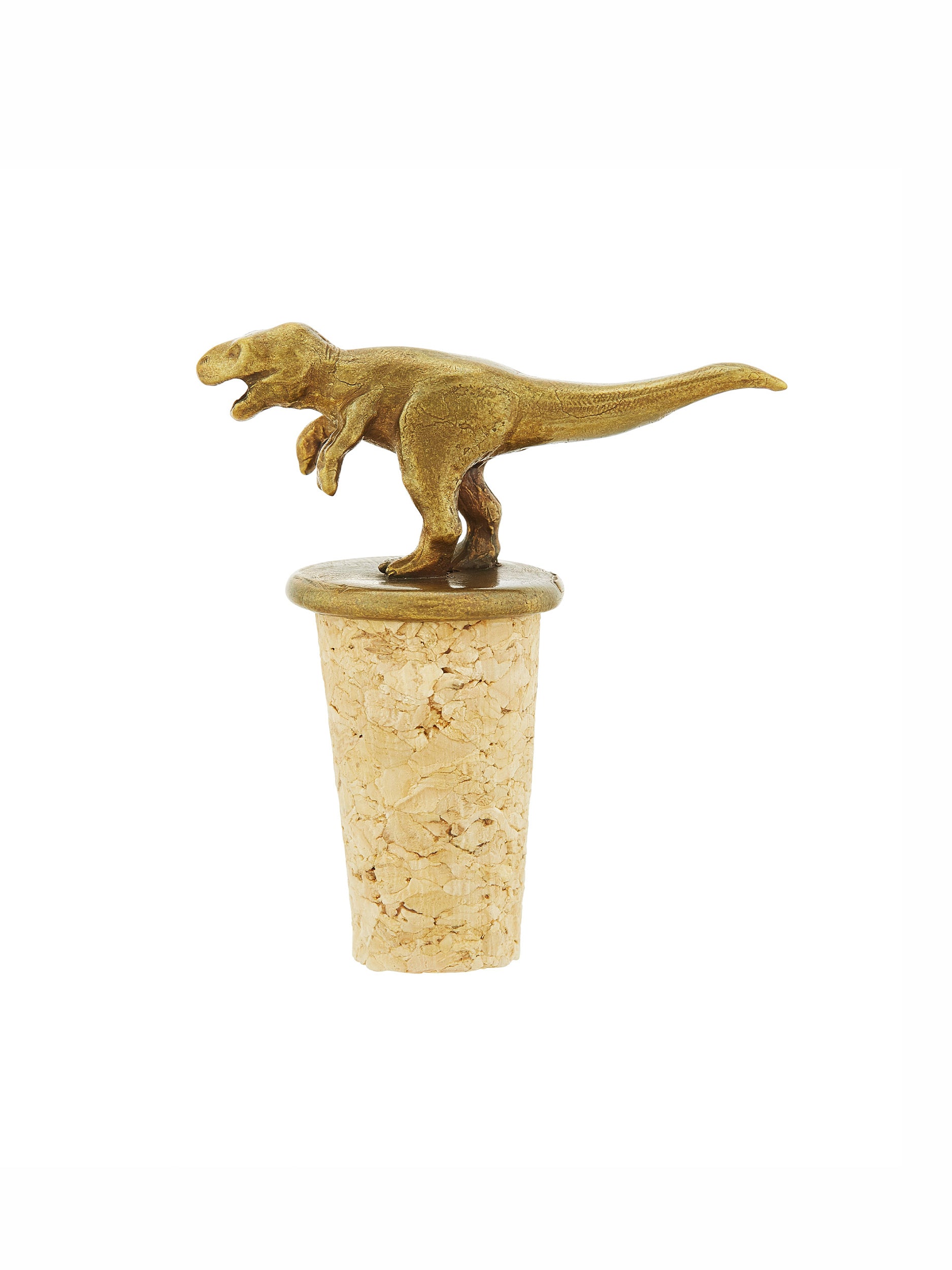 T-Rex Bottle Stopper - image 4 | brass 