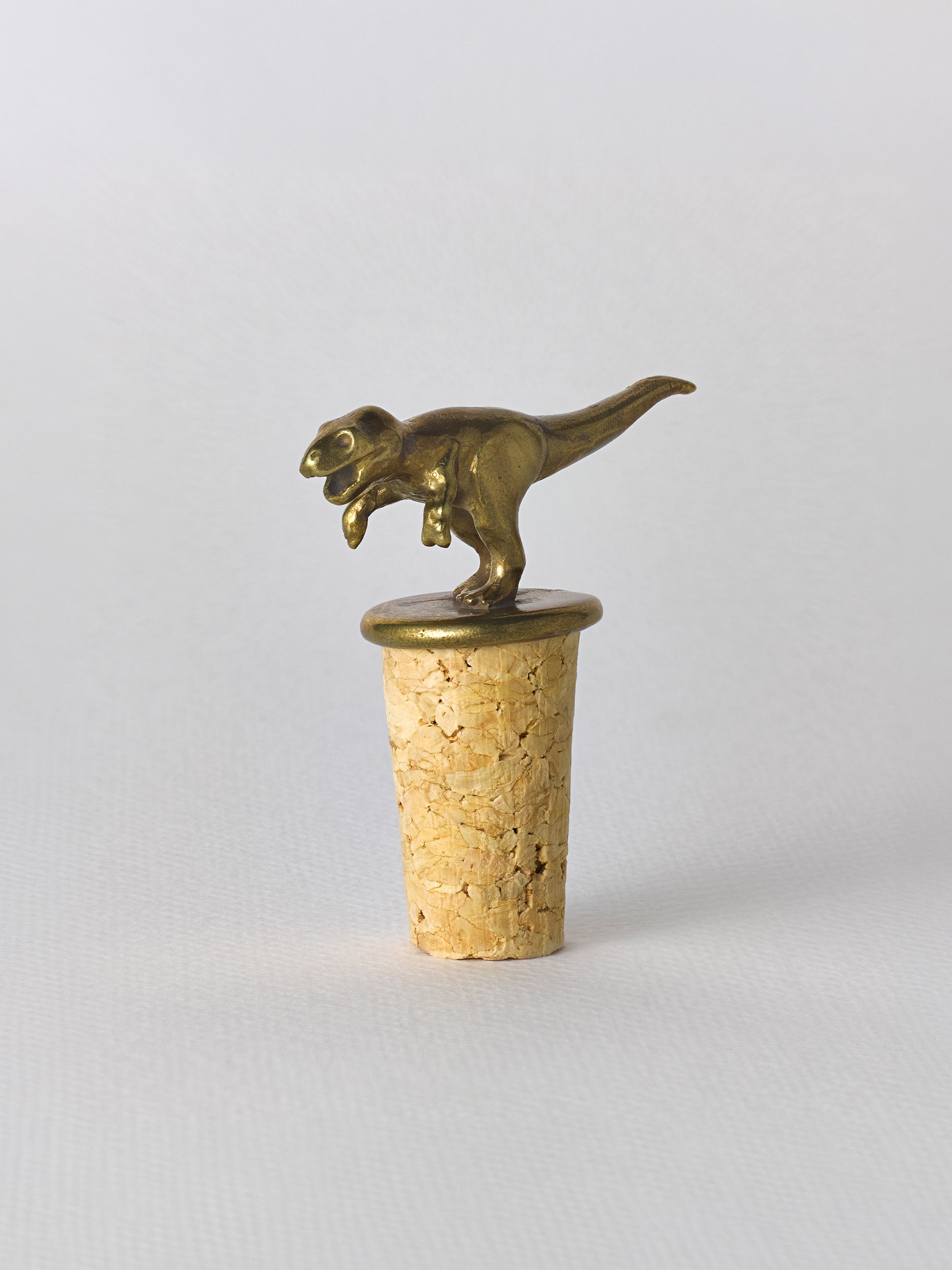 T-Rex Bottle Stopper - image 3 | brass 