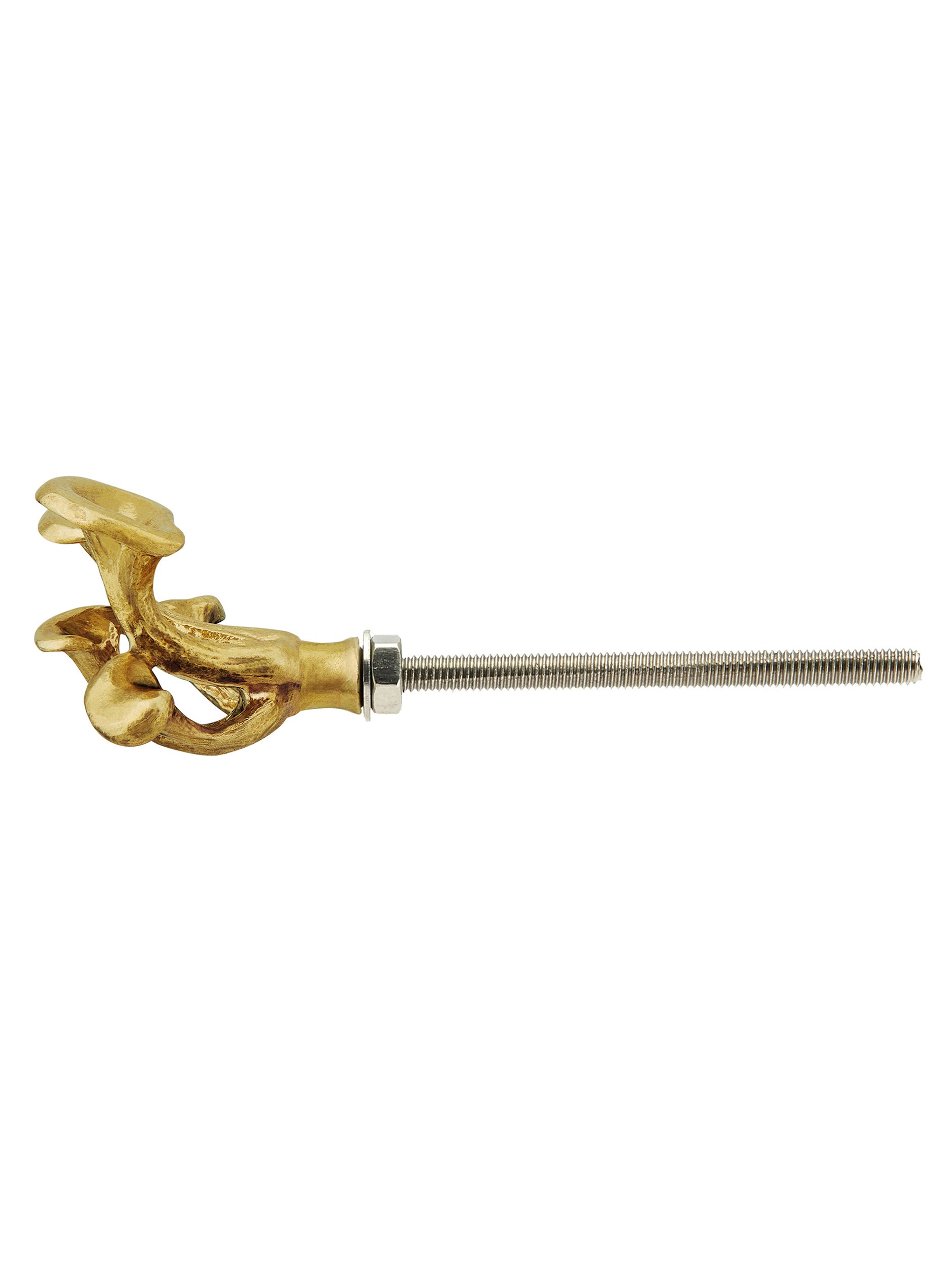 Mushroom Cluster Brass Drawer Handle - image 3 | silver
