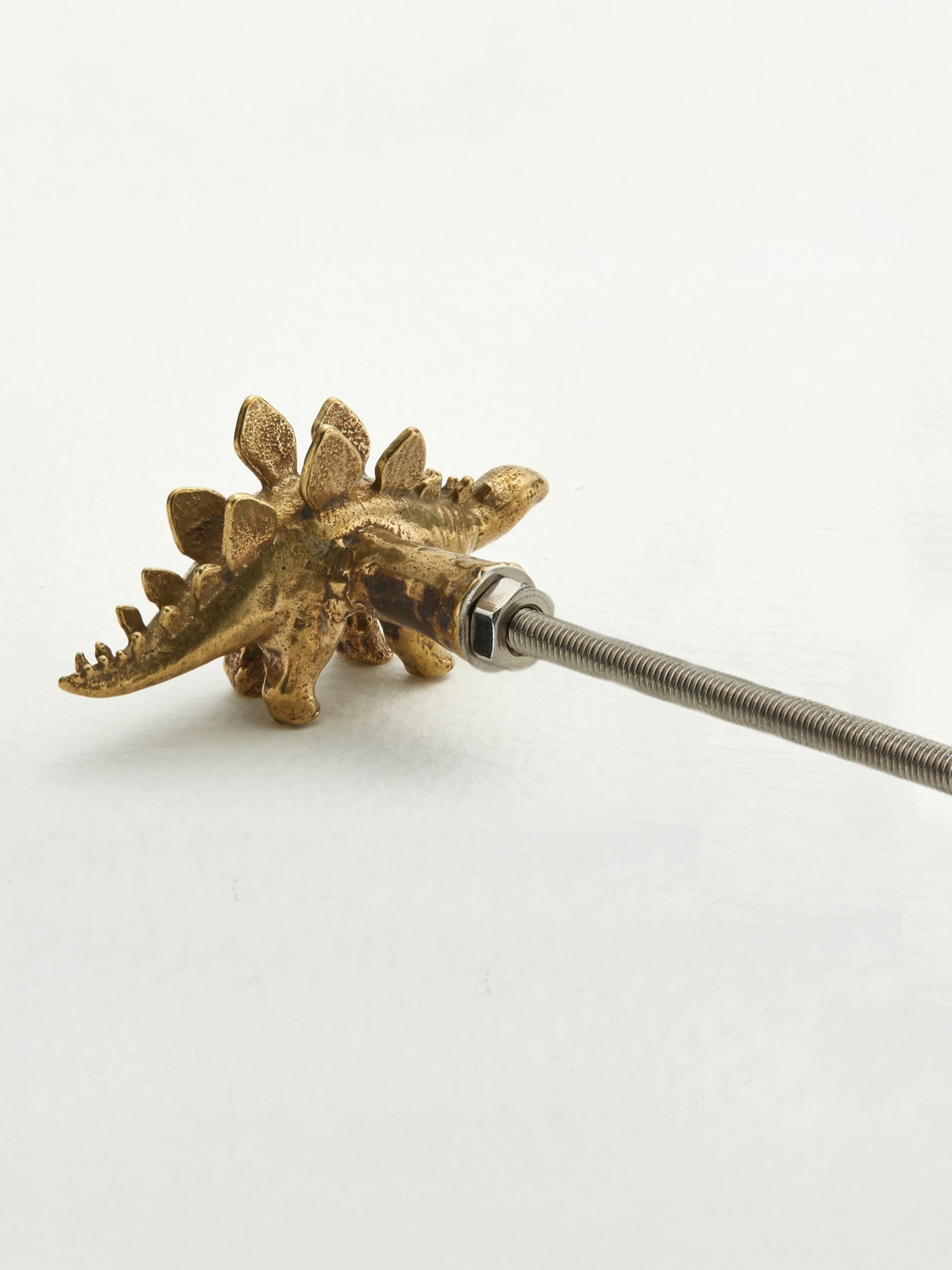 Stegosaurus Drawer Handle - image 4 | silver