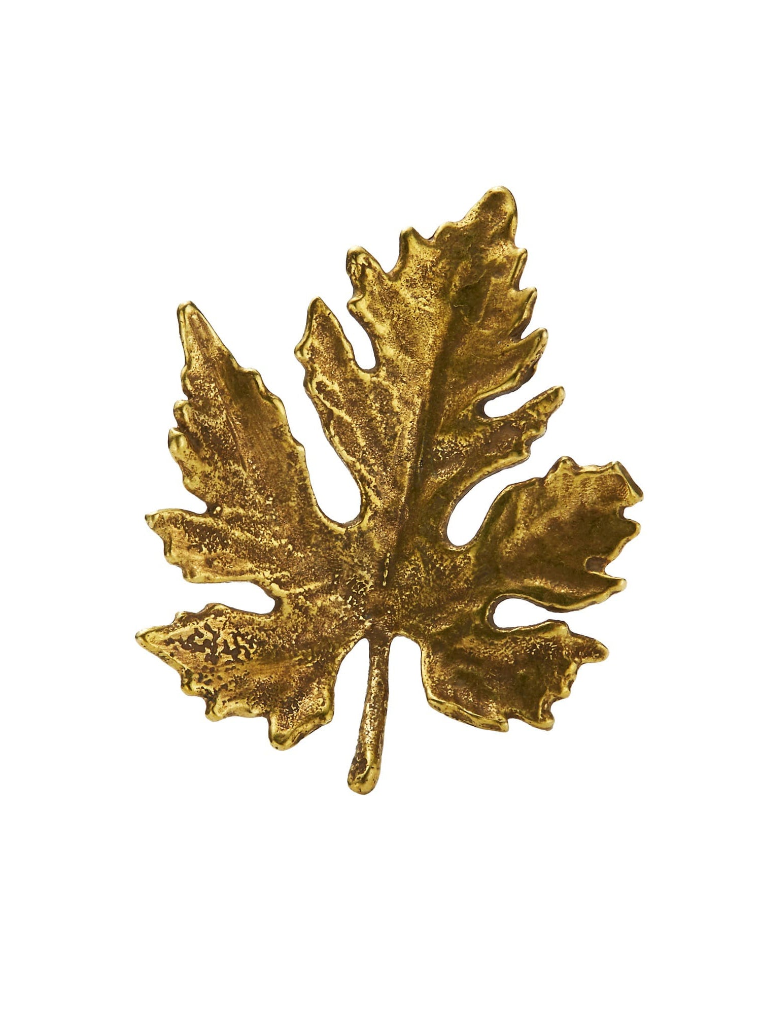 Vine Leaf Drawer Handle - image 1 | brass 