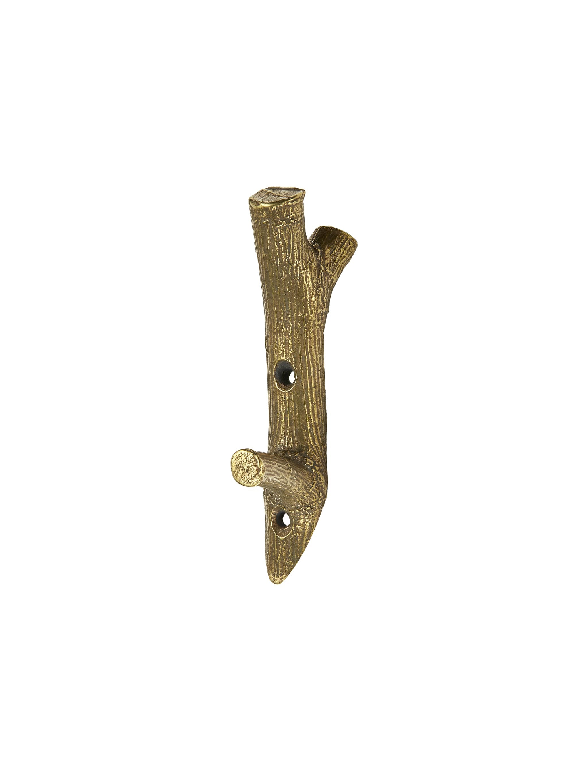 Birch Tree Short Brass Hook