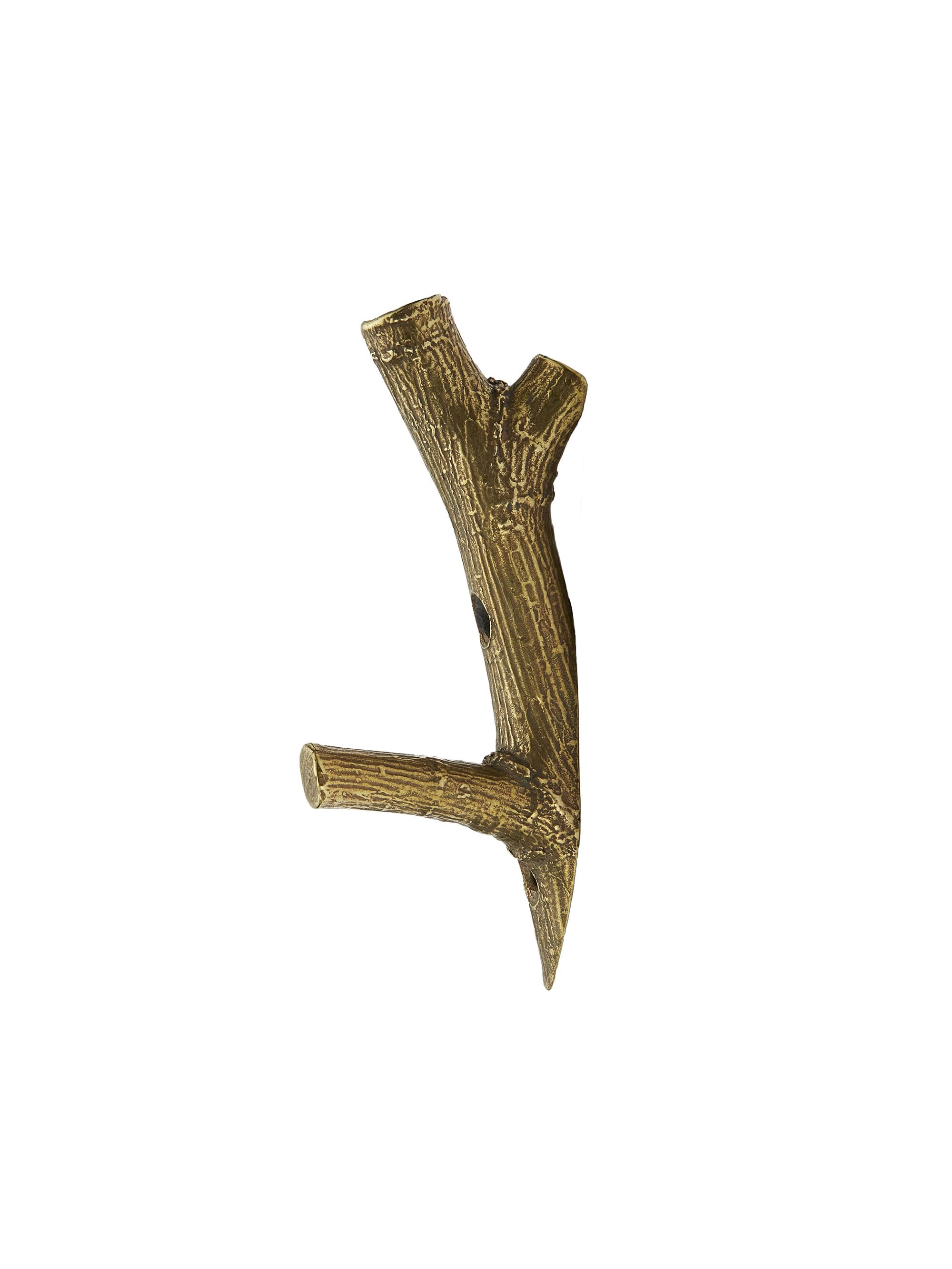 Birch Tree Short Brass Hook