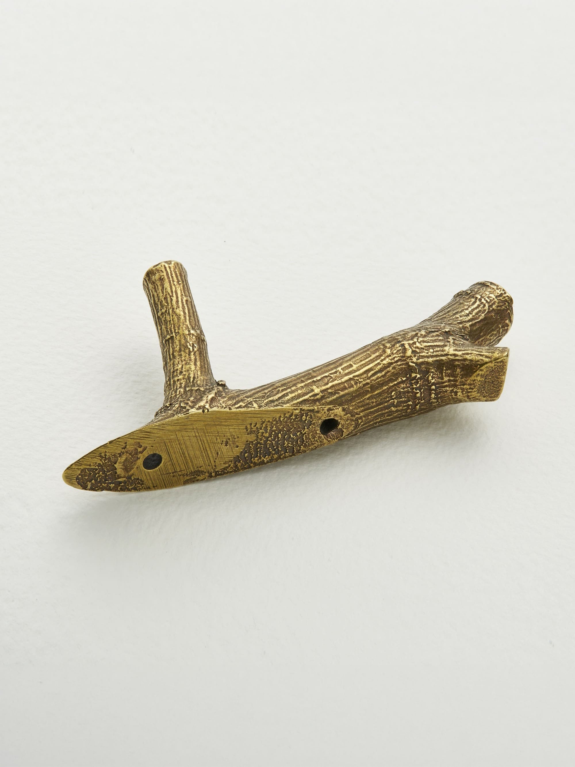 Birch Tree Short Brass Hook