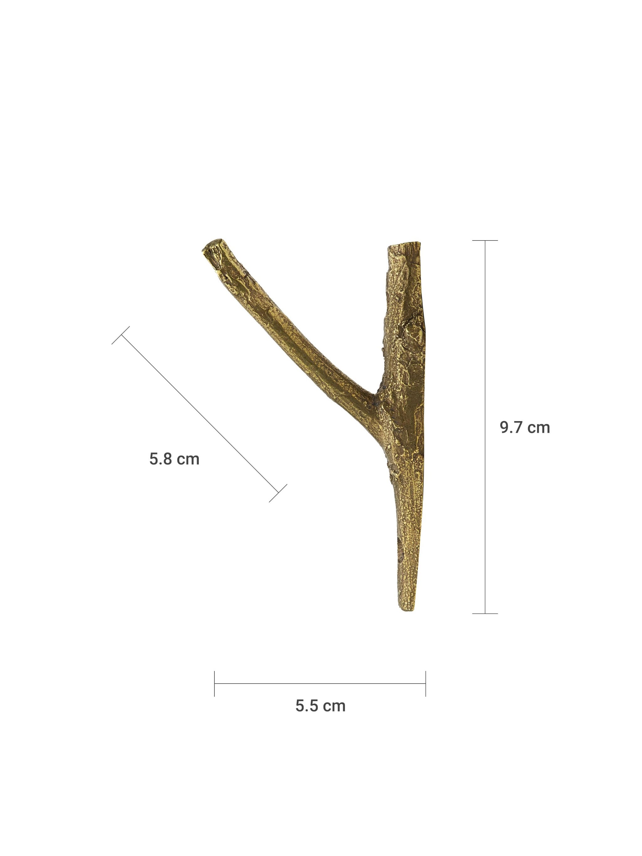 Elm Tree Deep Brass Hook