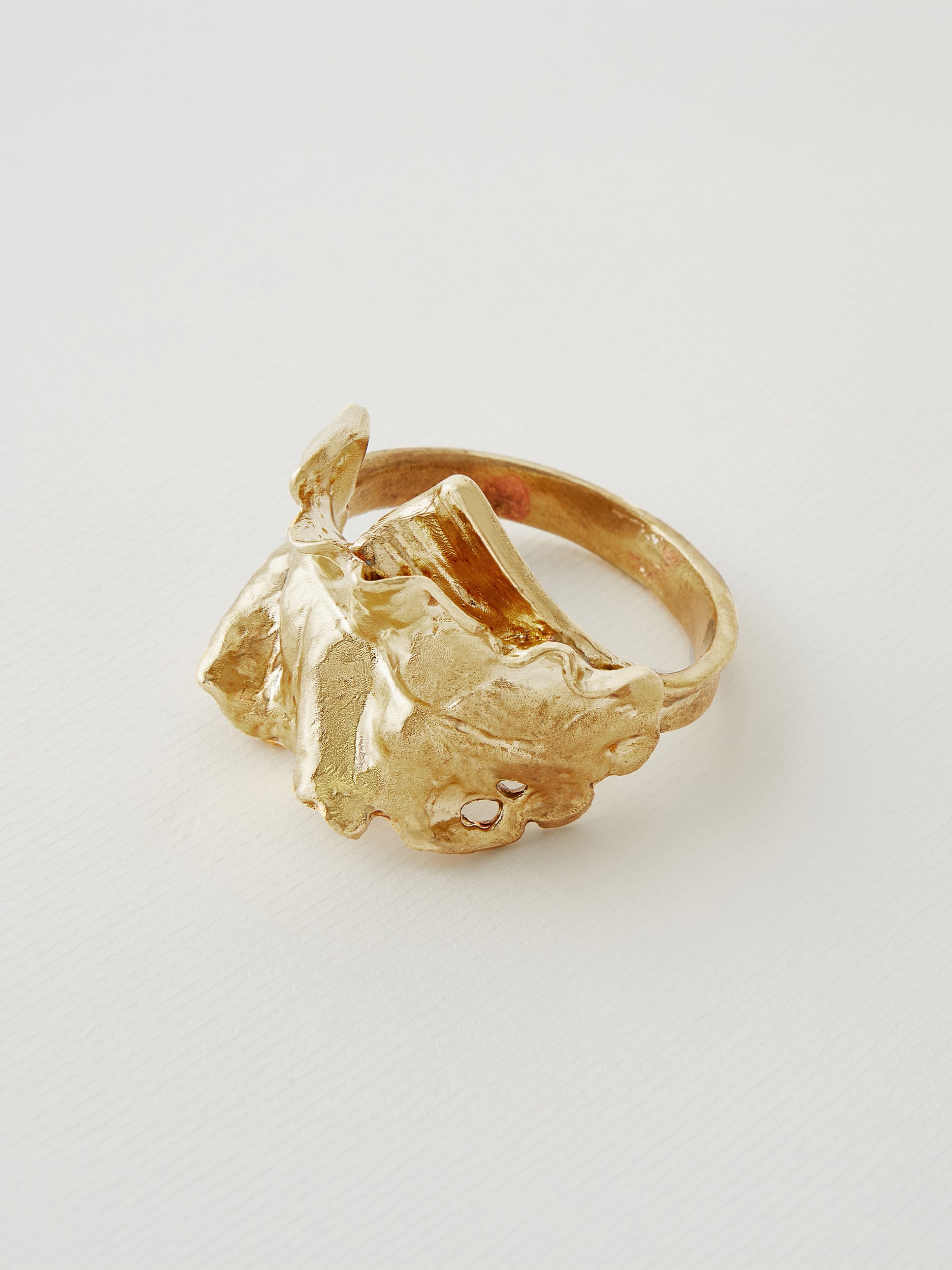 Wrapped Chard Brass Napkin Ring - image 5 | brass 