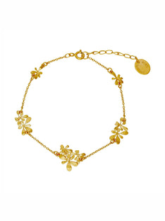 Rosette Cluster In-Line Pathway Bracelet