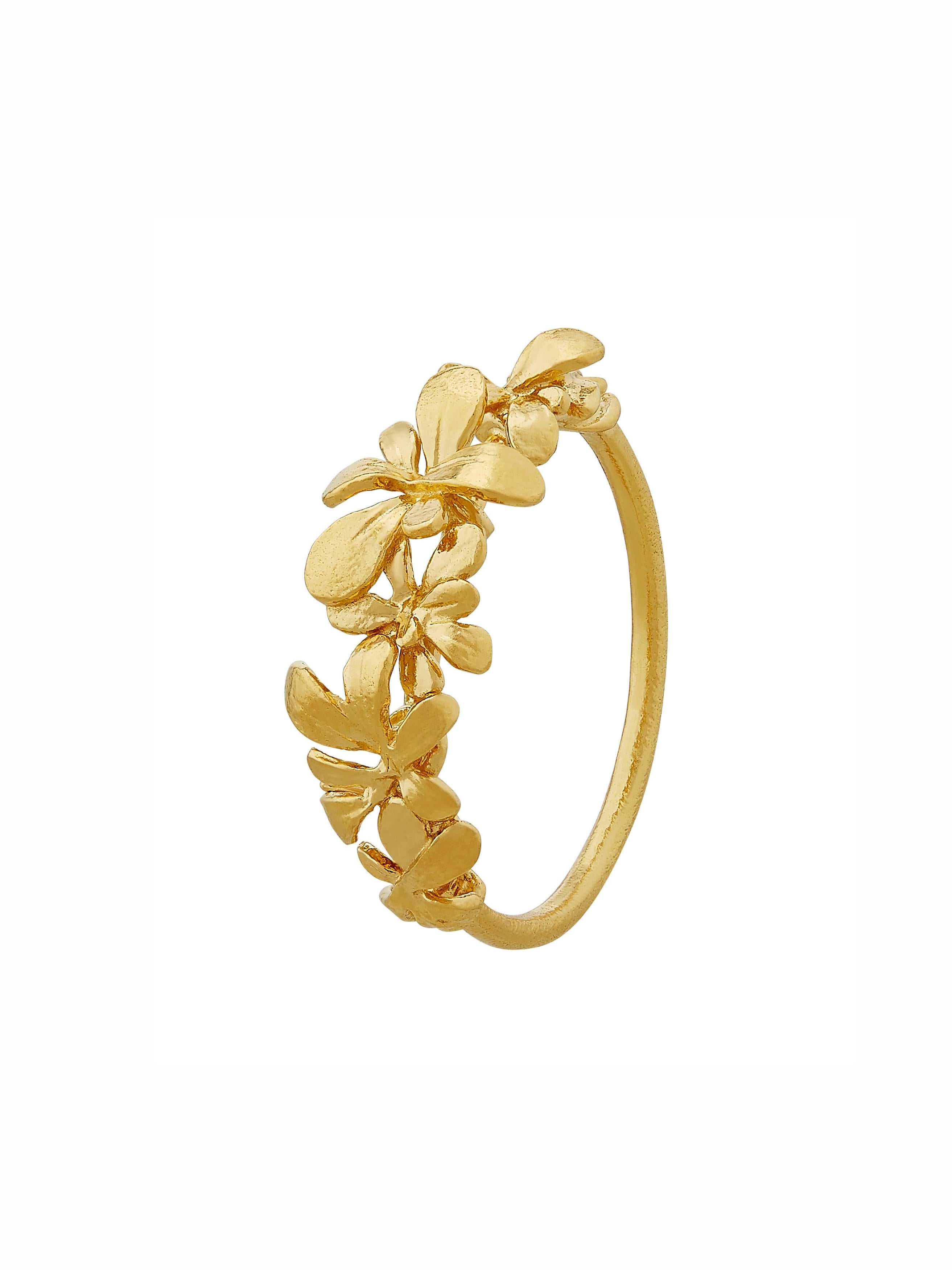 Sprouting Rosette Ring - image 1 | gold plate