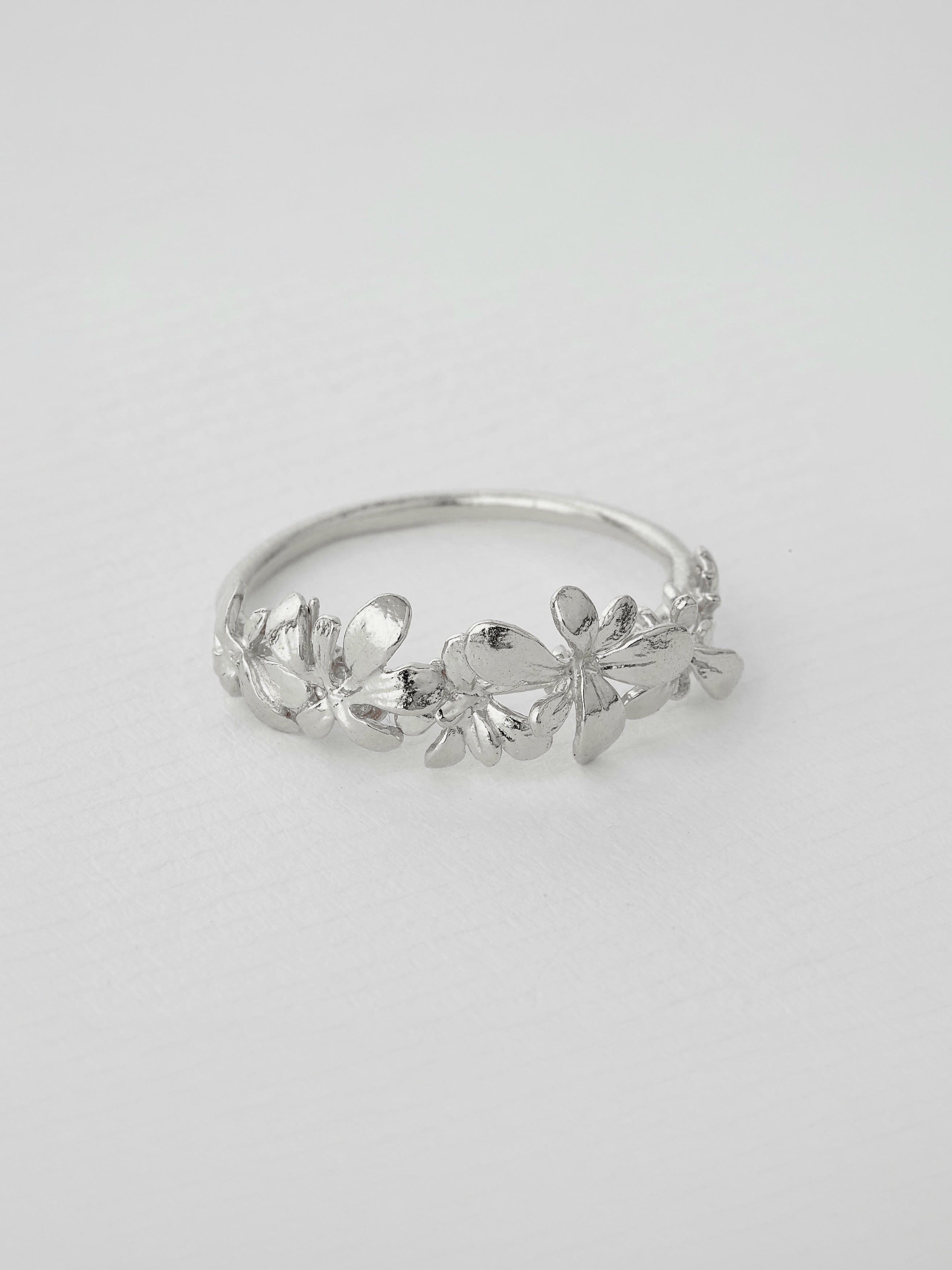 Sprouting Rosette Ring - image 5 | silver