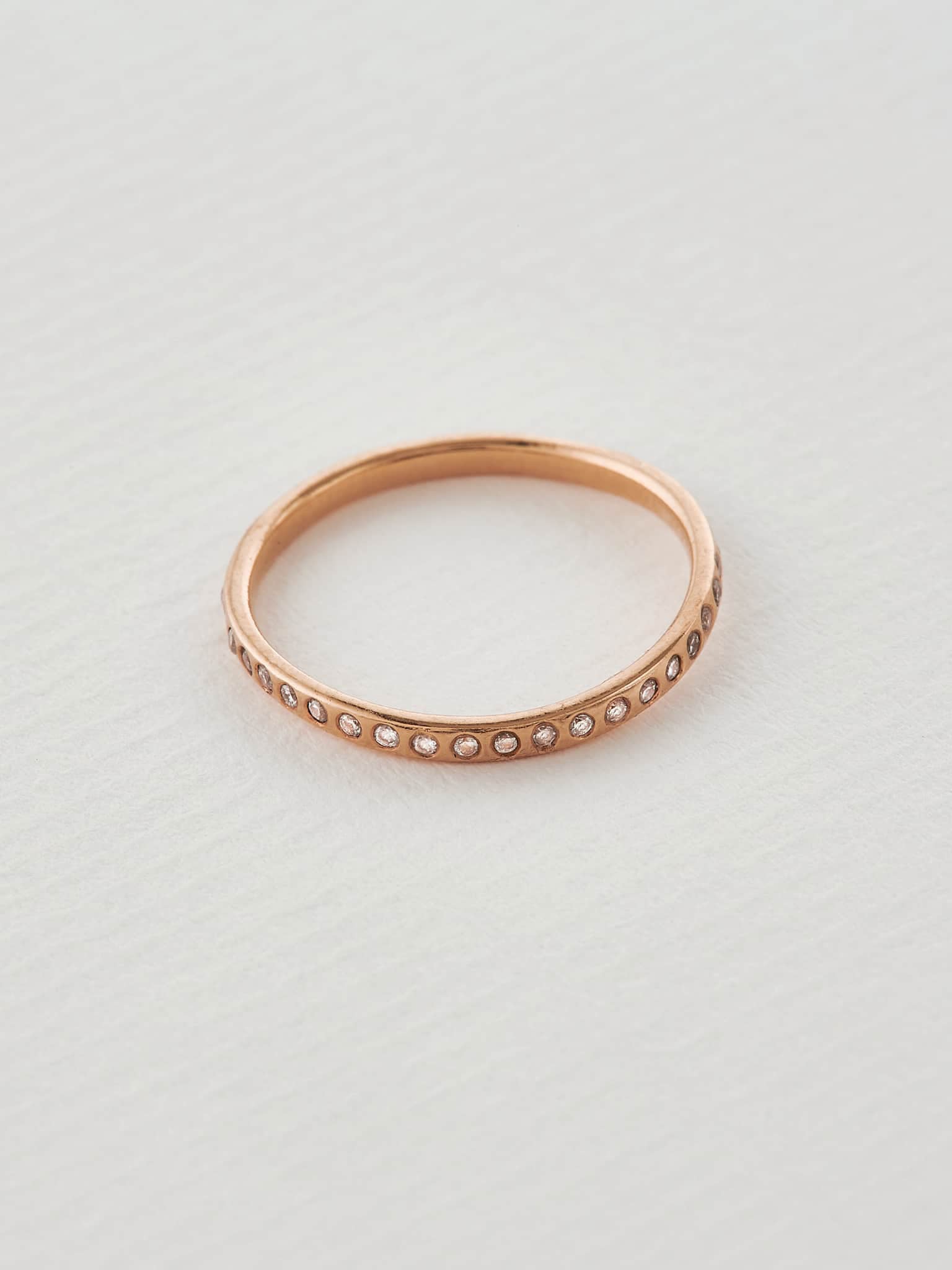 Diamond Wave Eternity Band - image 9 | 18ct rose gold