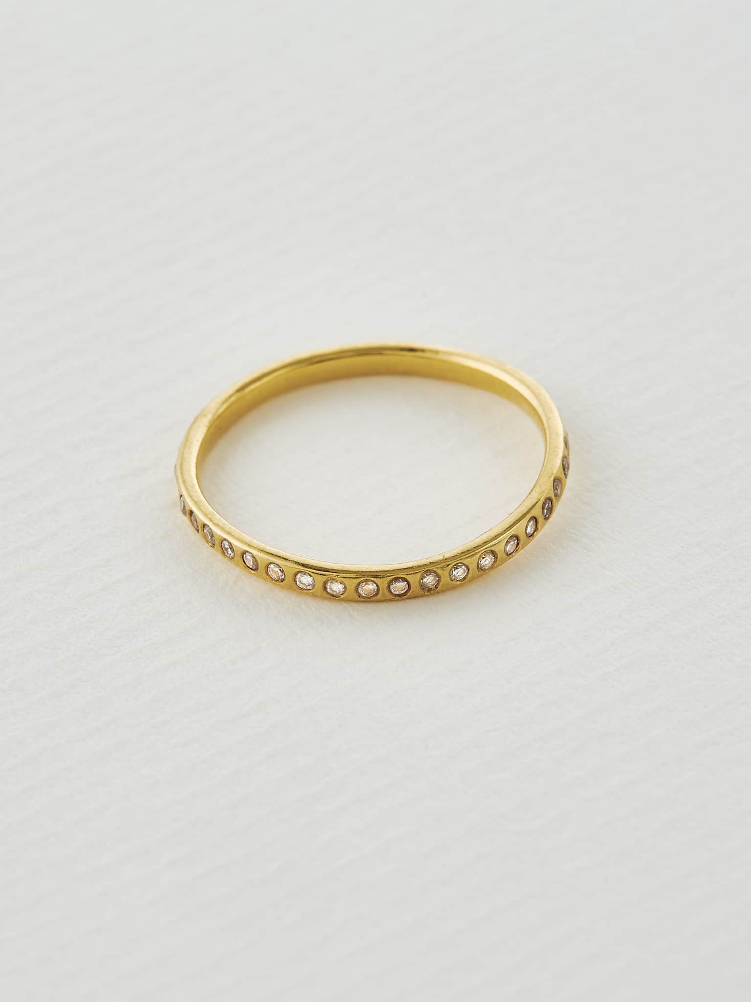 Diamond Wave Eternity Band - image 5 | 18ct yellow gold