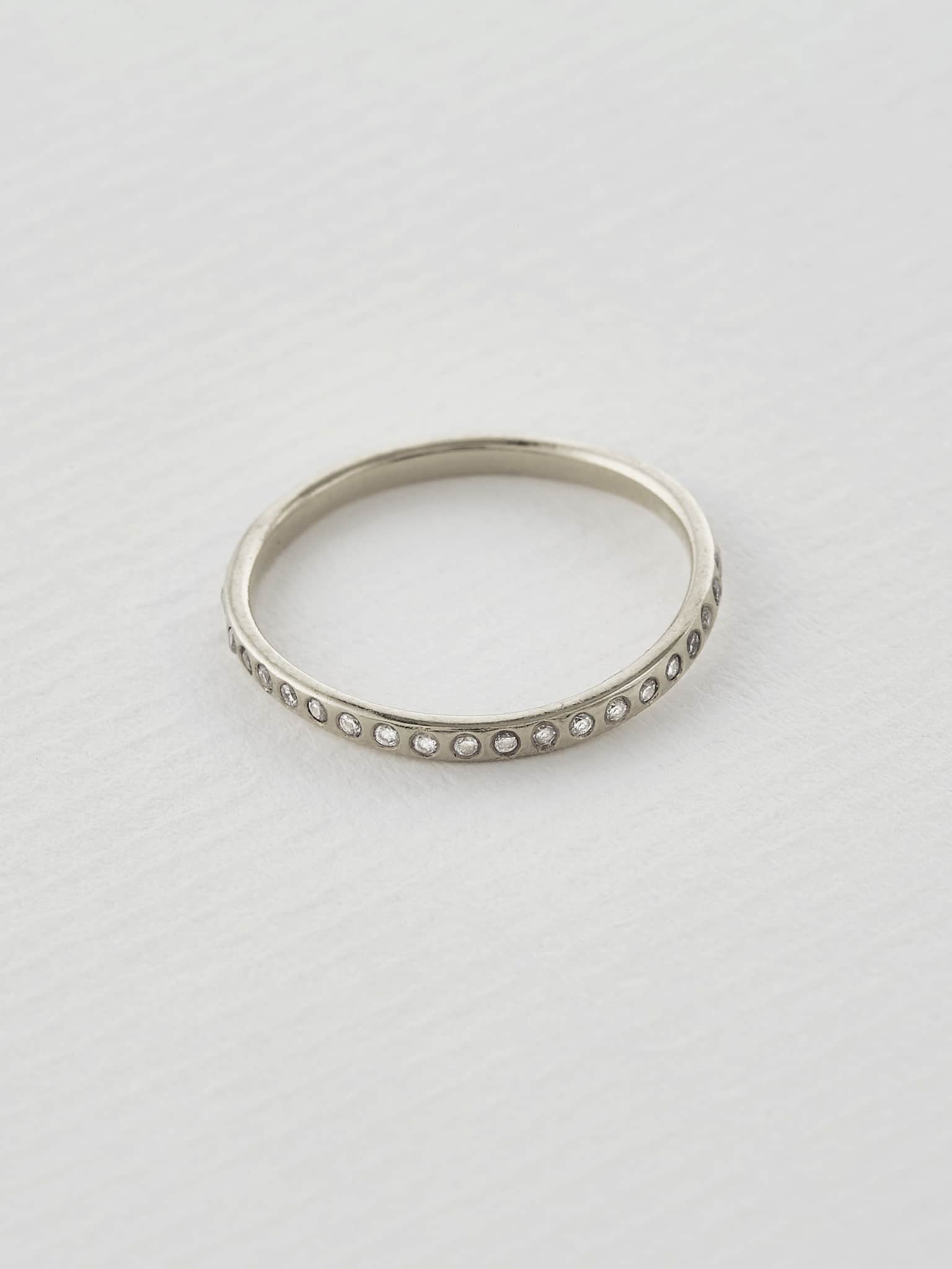 Diamond Wave Eternity Band - image 11 | platinum