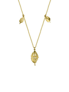 Spooky Beech Leaf Station Necklace