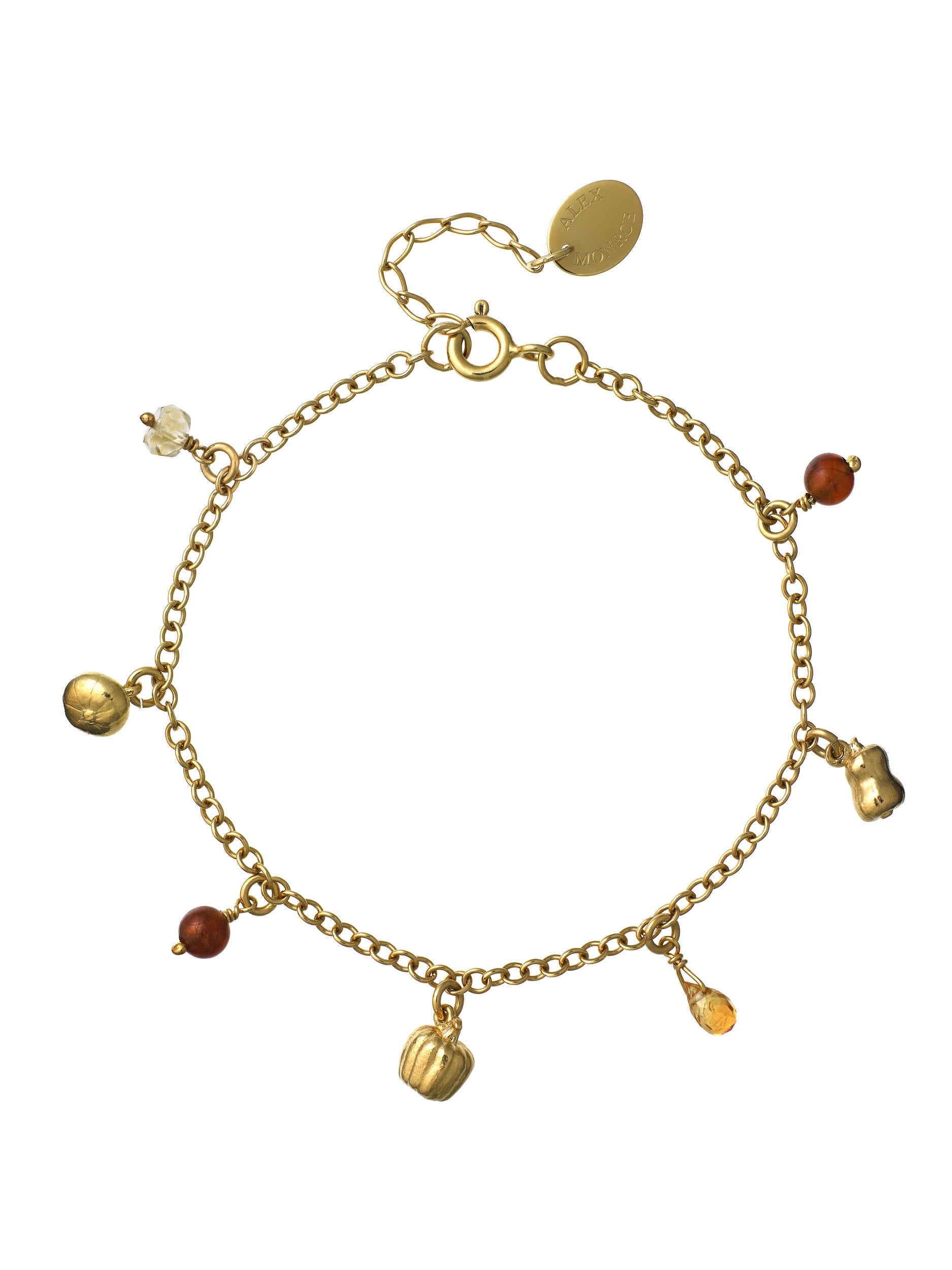 Pumpkin Patch Charm Bracelet - image 1 | gold plate
