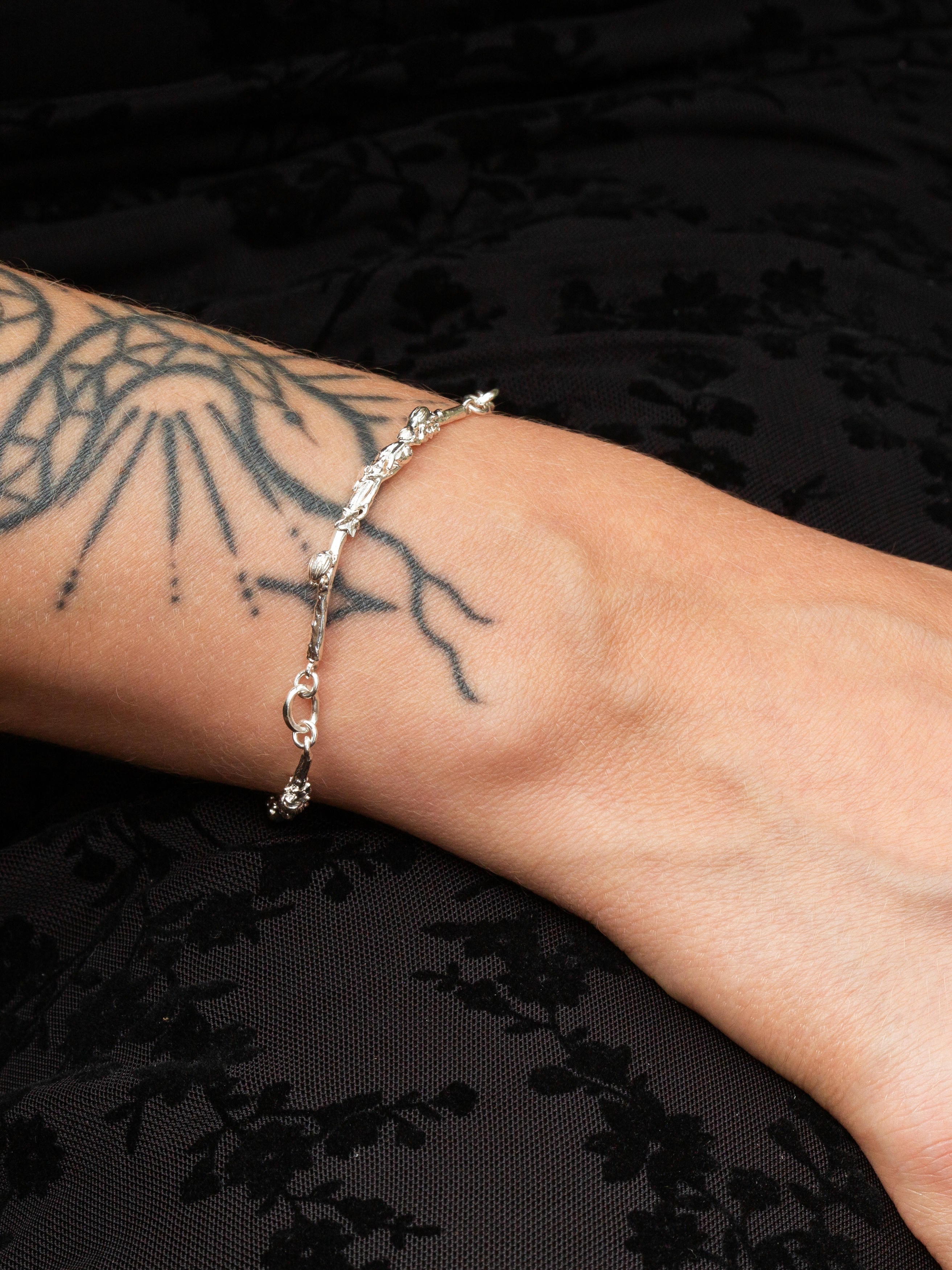 Textured Twig Jointed Bracelet - image2