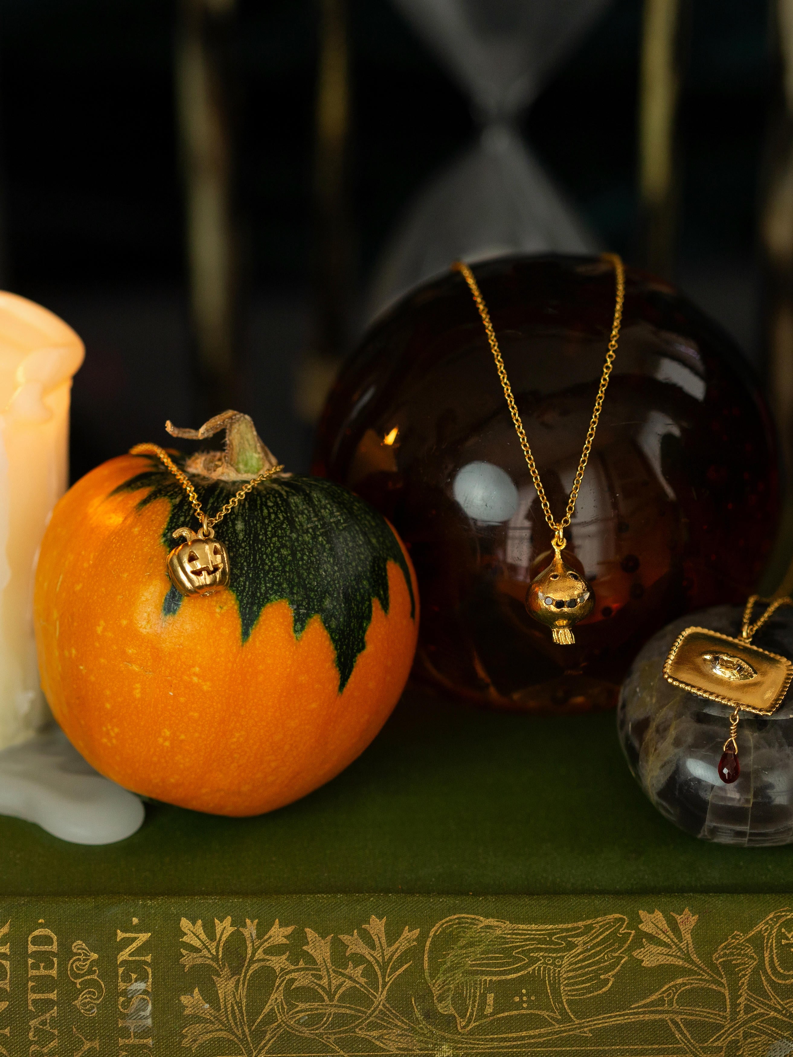 Fangs for the Memories' Necklace with Garnet Briolette - image 2