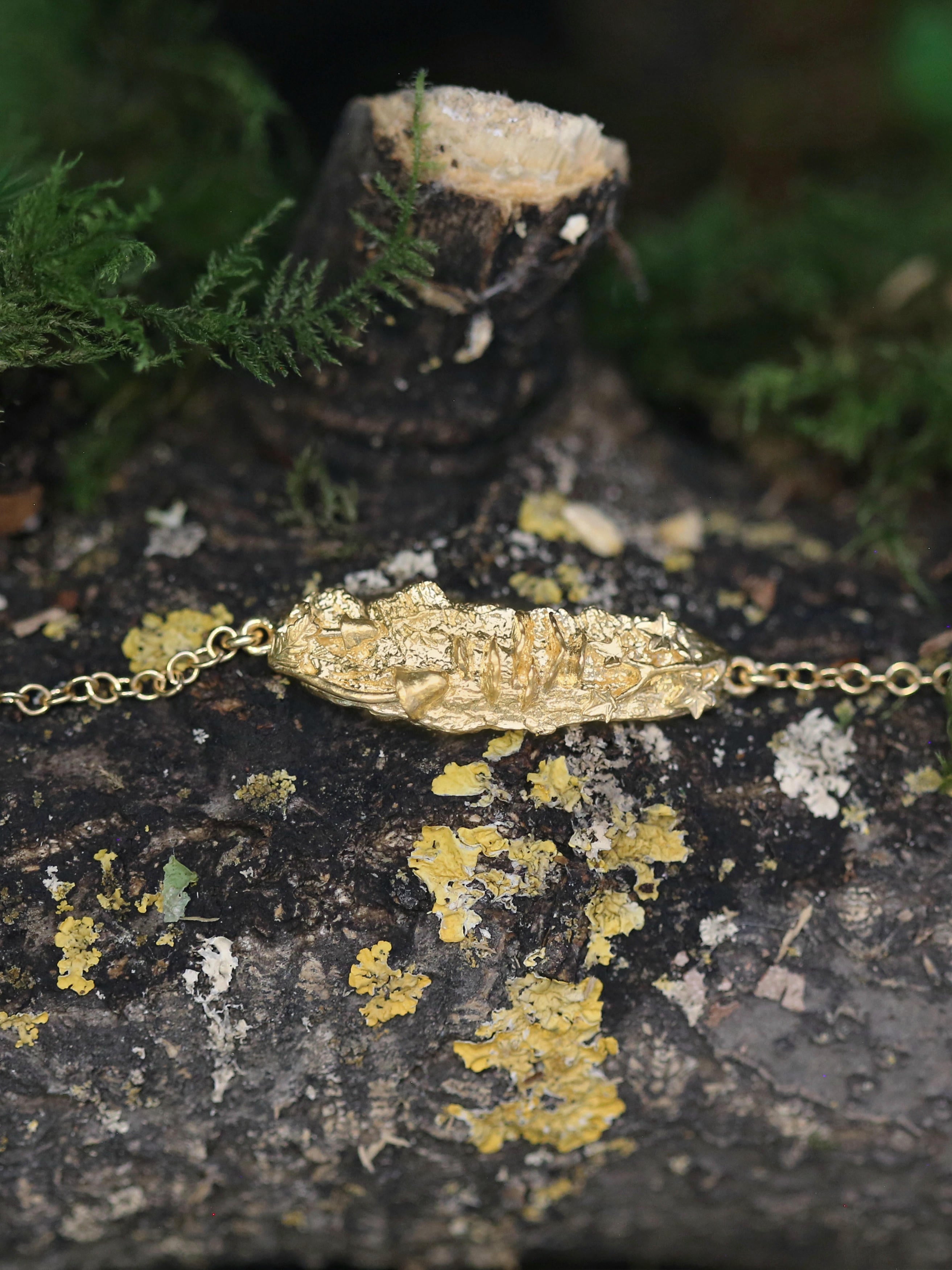 Woodland Bark Inline ID Bracelet - image 3