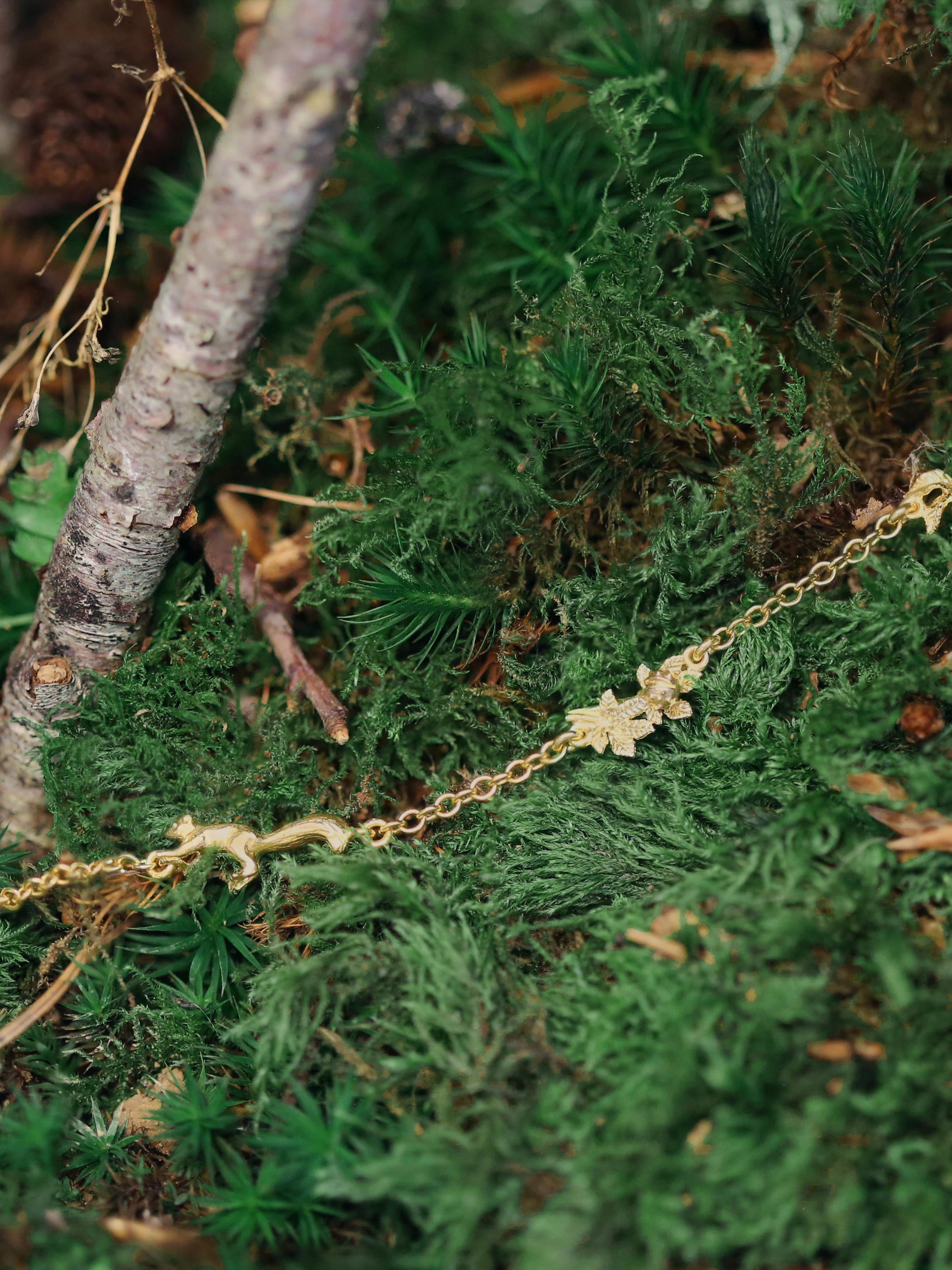 Woodland Exploration Inline Bracelet with Squirrel & Mouse - image 3