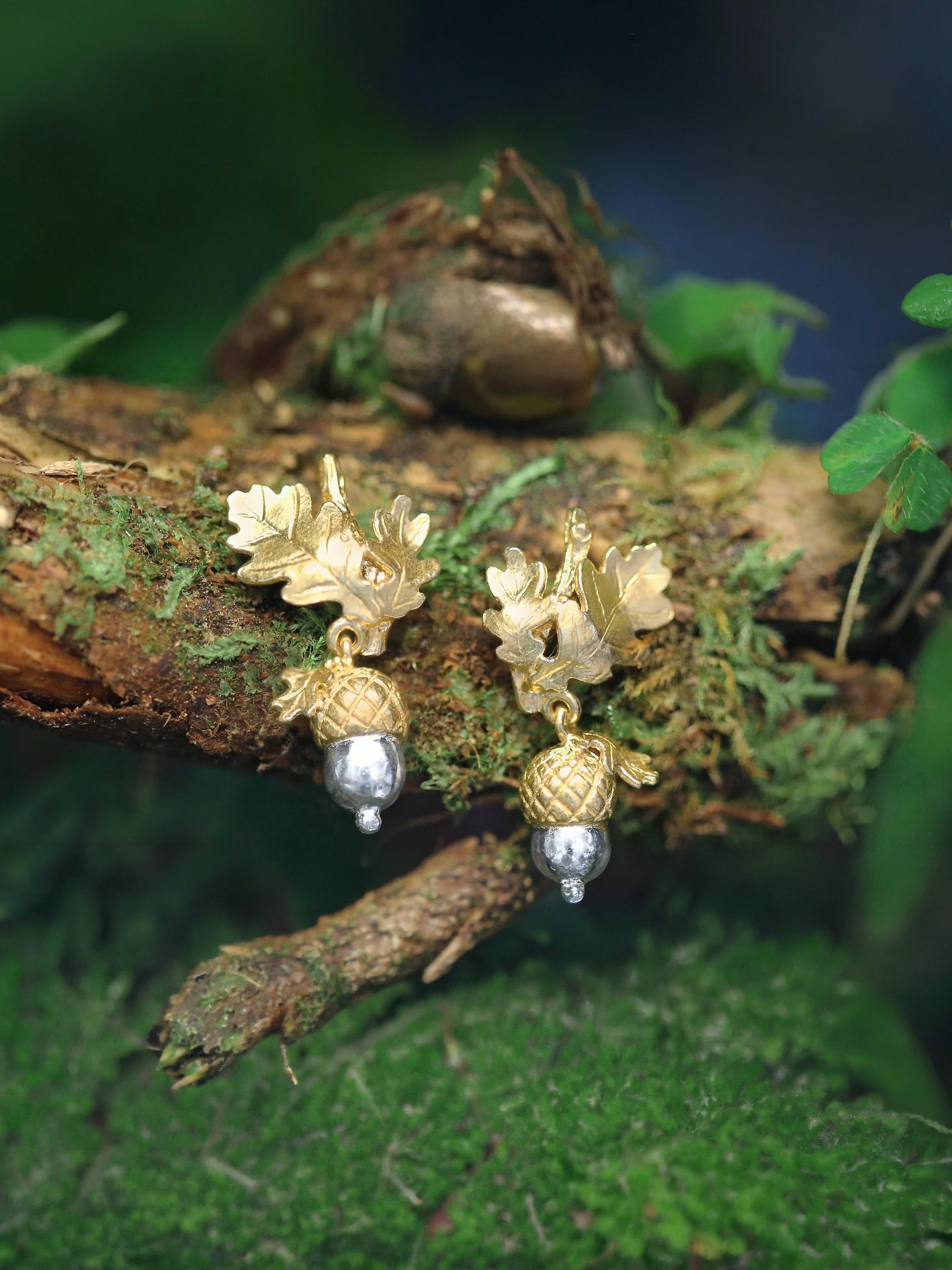 Acorn Drop Earrings - image 3